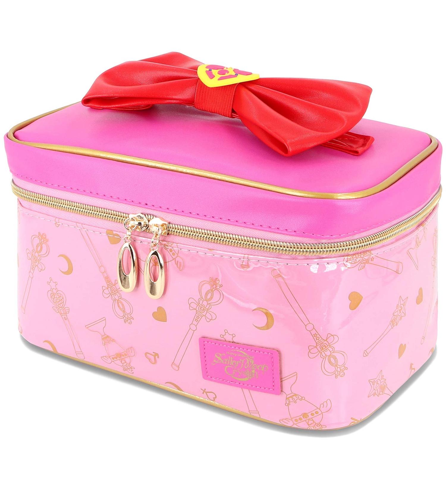 Roffatide Anime Sailor Moon Waterproof Cosmetic Bag - Pink Travel Makeup Organizer for Women - Buy Online on GoSupps.com