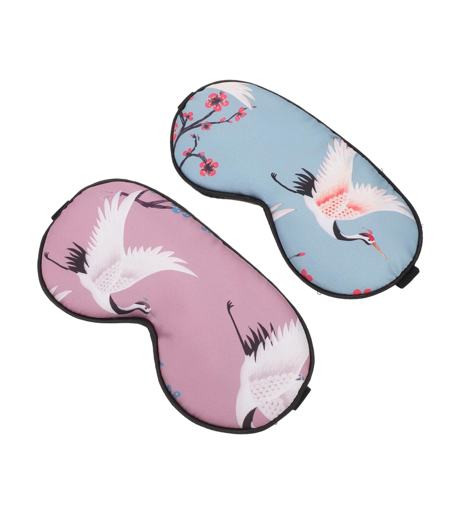 Hemoton Printed Sleep Mask - 2 Pcs Lightweight Adjustable Eye Cover for Travel and Sleep - Kid-Friendly Eye Shade and Blinders - Buy Online on GoSupps.com