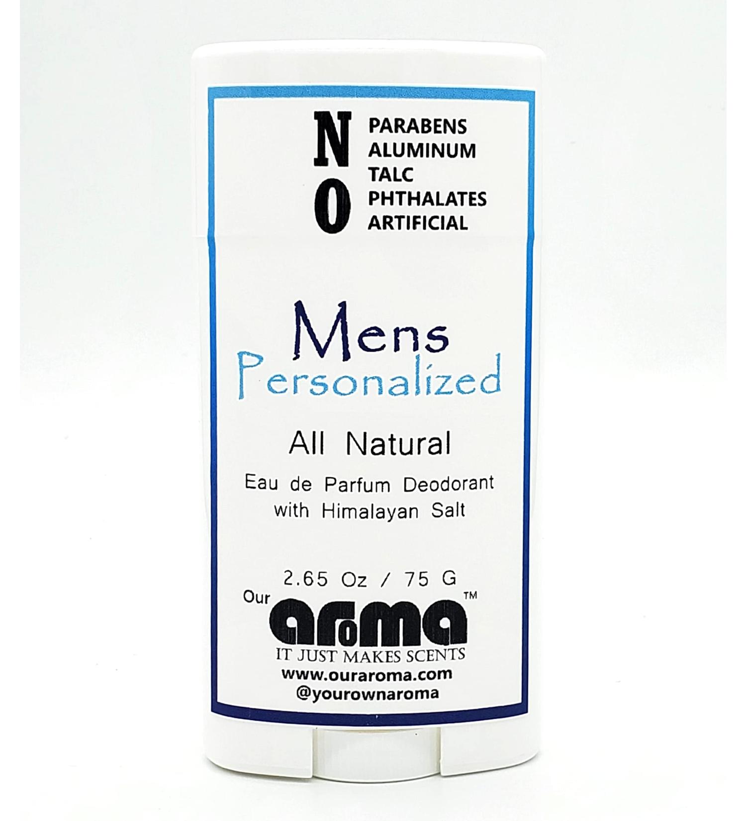 Men's Custom All-Natural Hand-Poured Aluminum-Free Deodorant - 2.65 Oz | Eco-Friendly & Effective - Buy Online on GoSupps.com