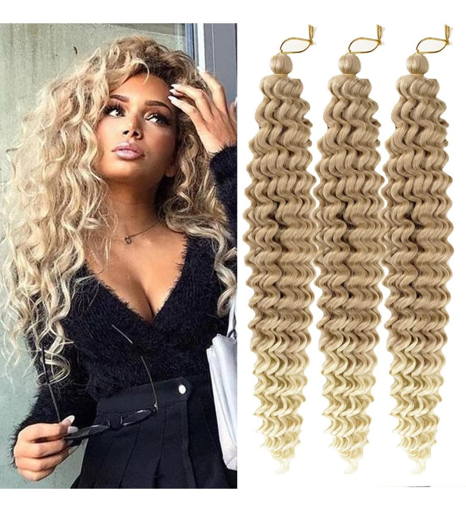 22 Inch Allgro Ocean Wave Crochet Hair 3 Packs - Deep Twist Braiding Hair Extension in 27/613# Color - Buy Online on GoSupps.com