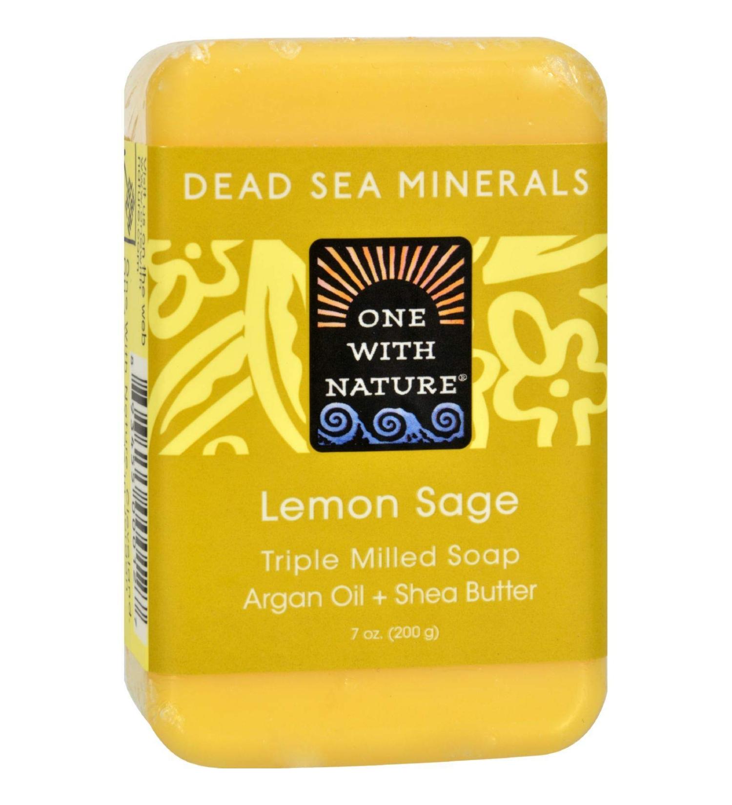 ONE WITH NATURE DEAD SEA BAR SOAP LMN SAG 7 OZ