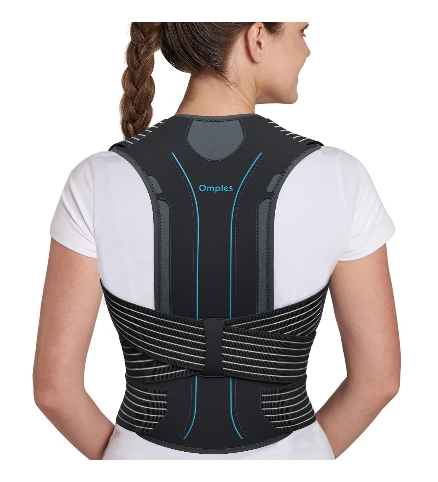 Upper back braces for posture clearance