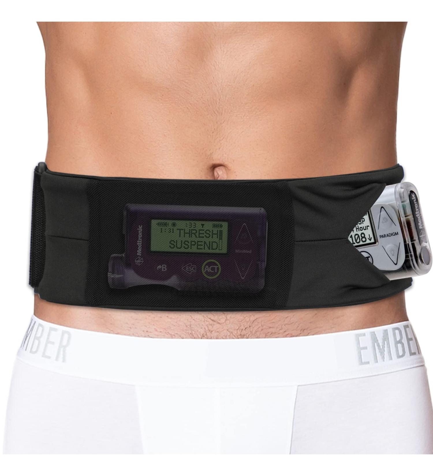 Kids Insulin Pump Belt | Diabetic Holder Waist Pouch for T1D Pump Receiver | See-Through Diabetes Device Protector for Boys and Girls | Epipen Accessory | Black Small 20-30 | Pack of 1 - Buy Online on GoSupps.com