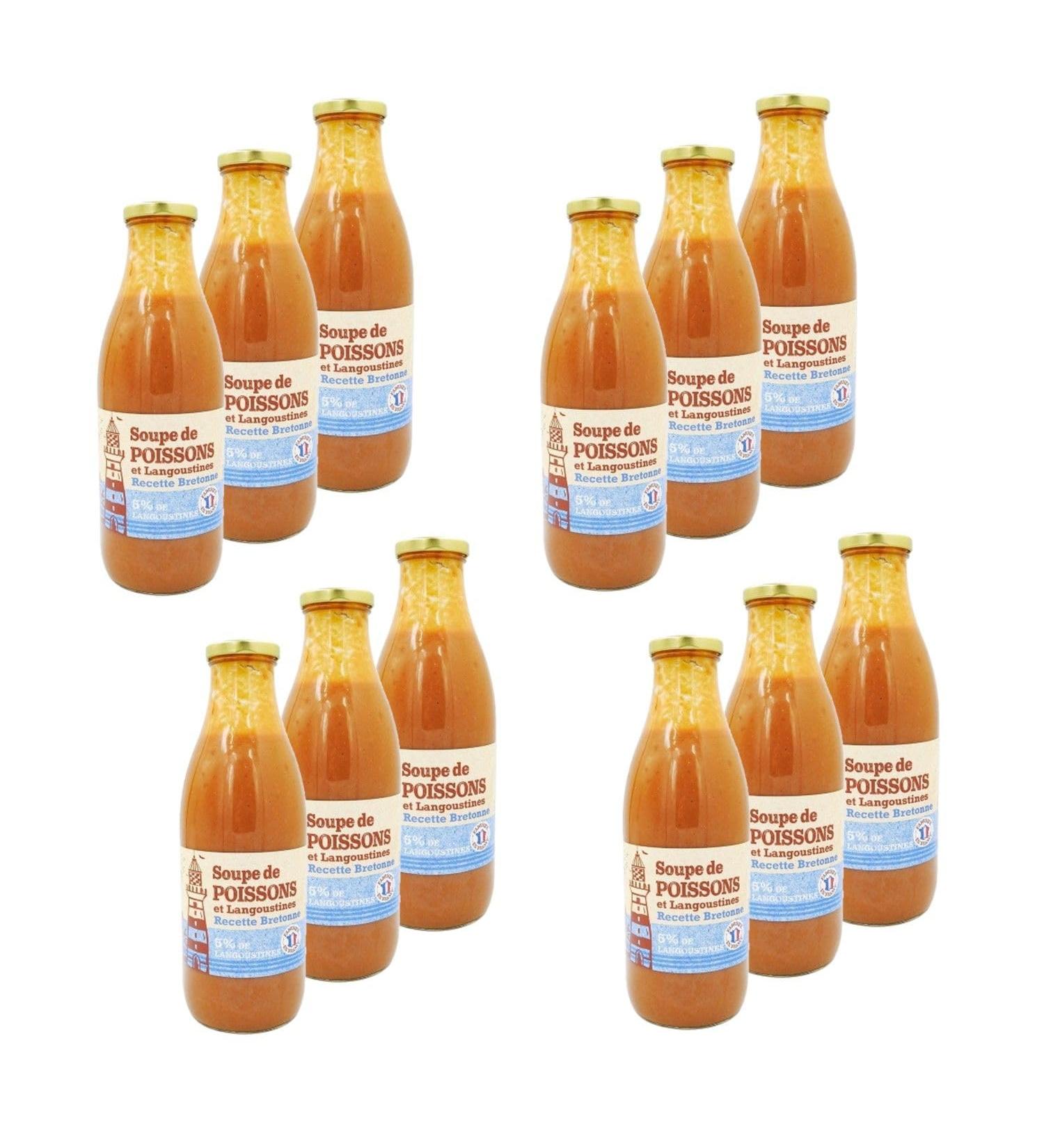 Lot 12x Breton fish soup - 970ml bottle - Buy Online on GoSupps.com