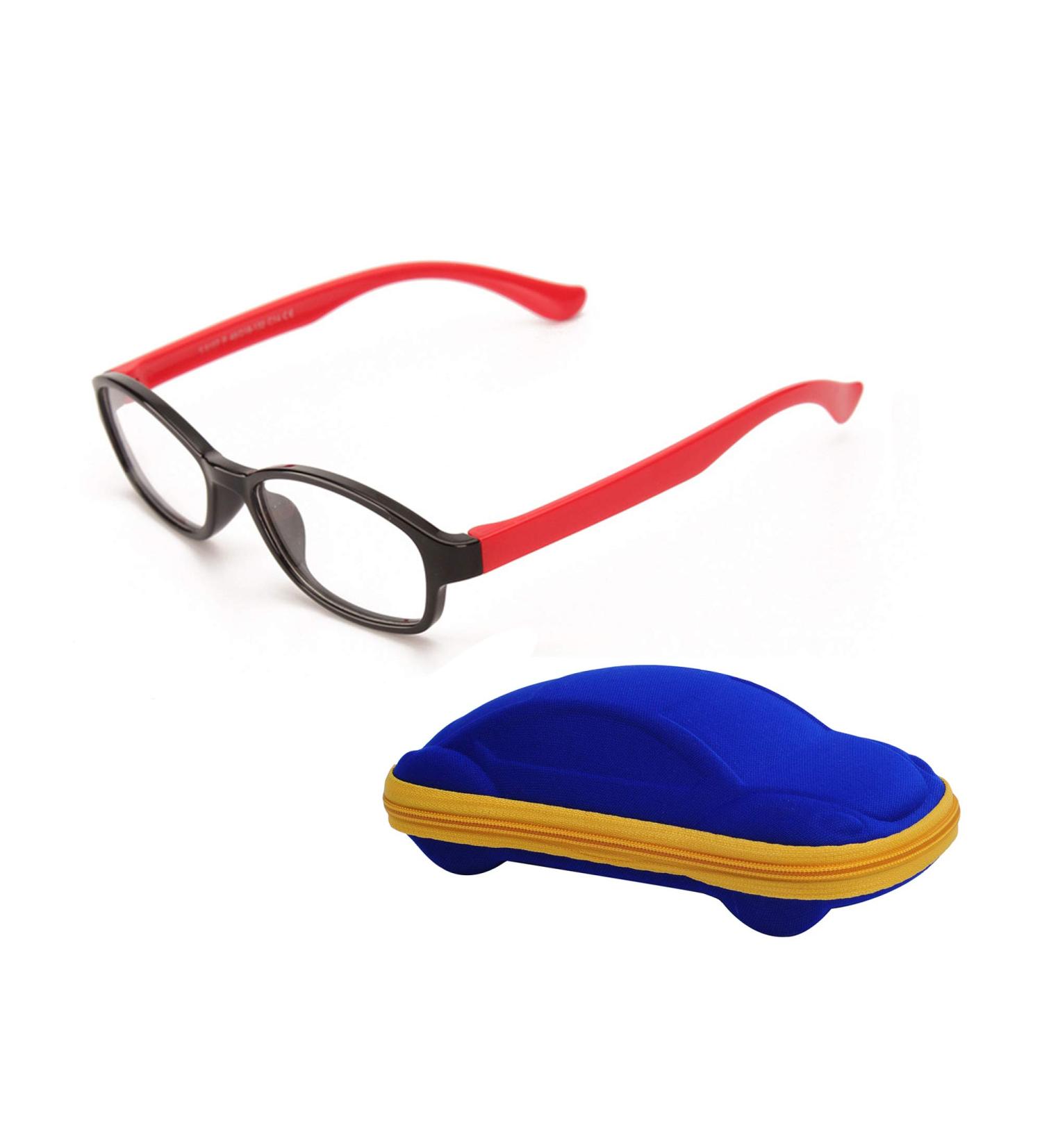 Buy Children's Glasses Frame with Clear Lens for Boys & Girls (Ages 5-12) - Includes Black Red Glasses Case - International Shipping Available - Buy Online on GoSupps.com