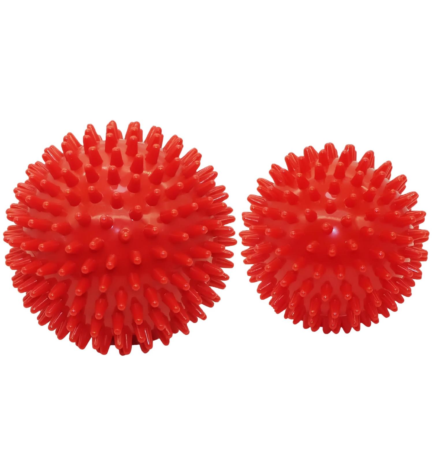 Igelball Hard Massage Ball - Nubby Massage Ball for Foot Hand & Back Pain Relief | Ideal for Plantar Fasciitis & Muscle Recovery (Red) - Buy Online on GoSupps.com