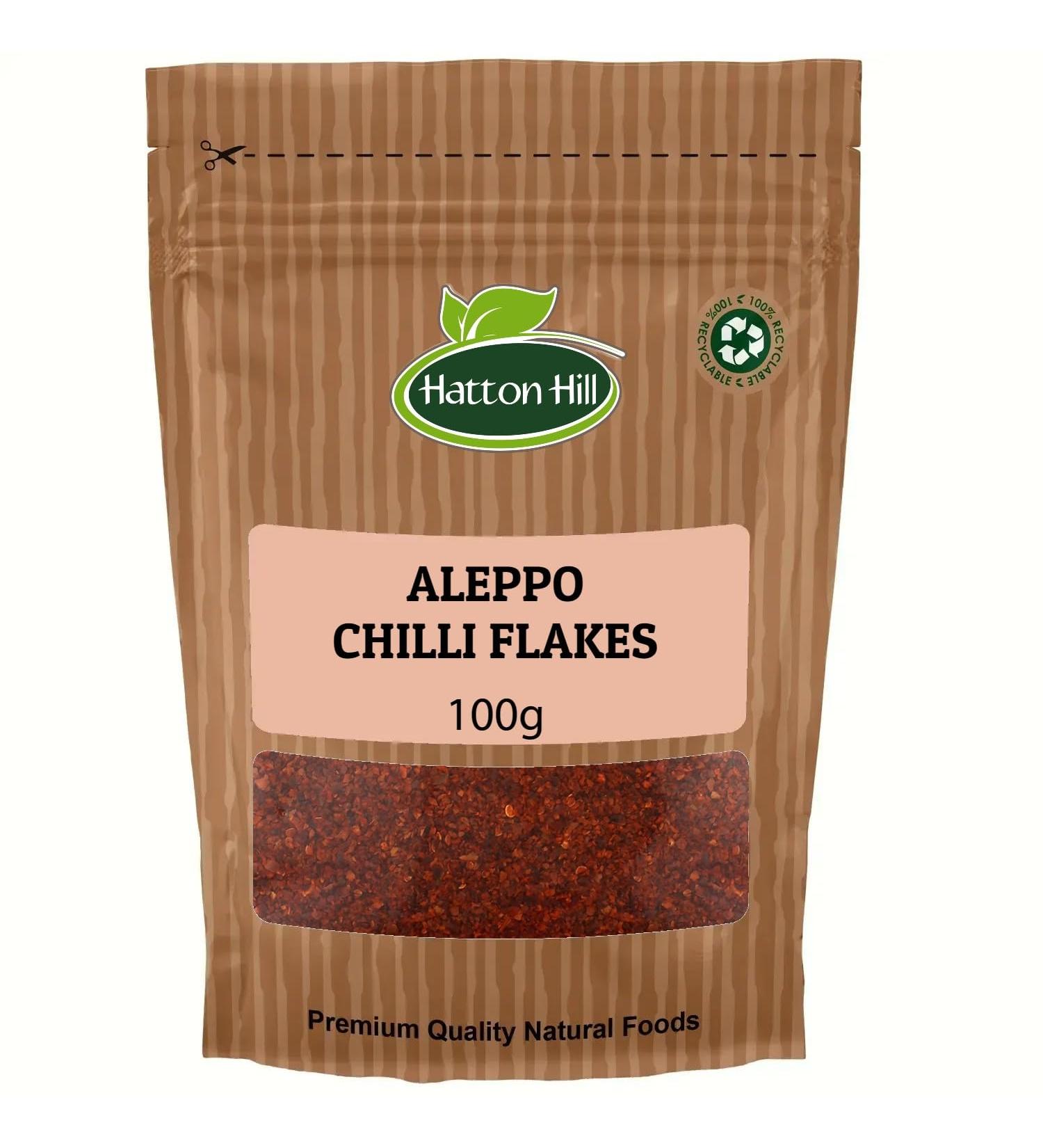 Aleppo Pepper Chilli Flakes 100g (Pul Biber) by Hatton Hill