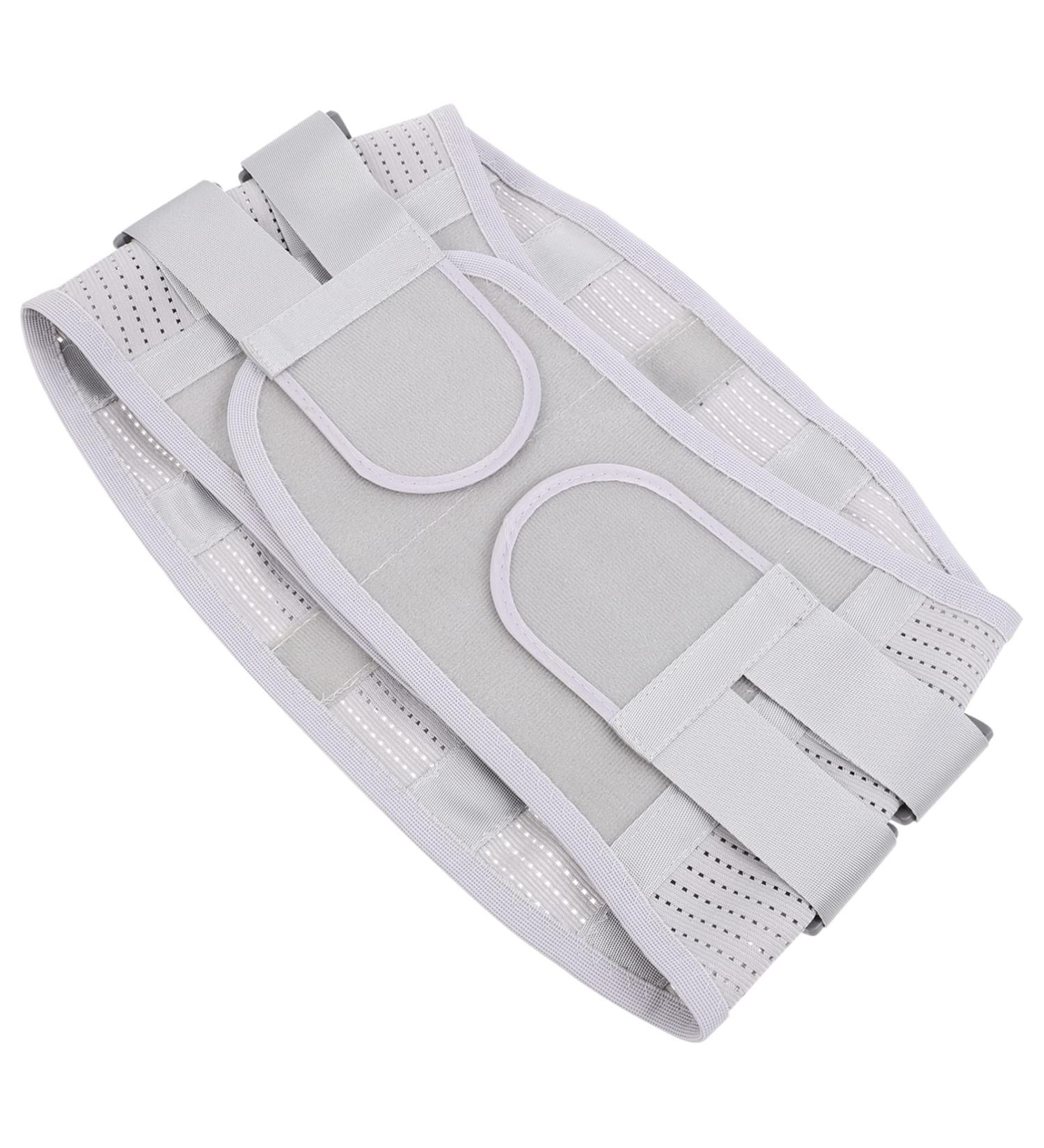 FOMIYES Sports Men's Lumbar Brace - Adjustable Waist Support for Gym & Daily Use | Silver 105x23x1CM - Buy Online on GoSupps.com