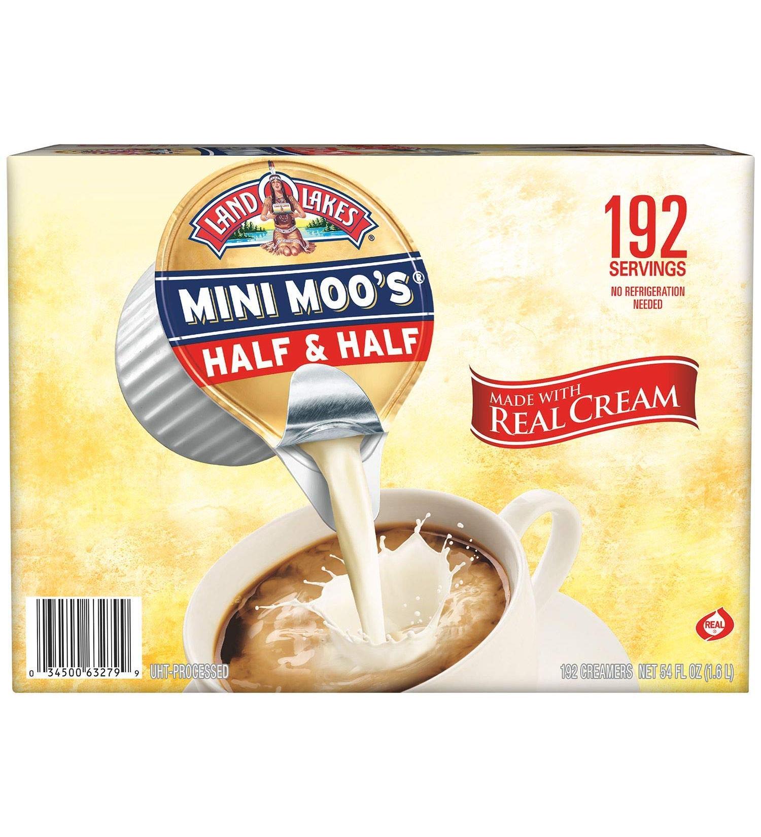 Land O Lakes Mini Moo's Half & Half Creamer (180 Count) by Land O lakes Mini Moos