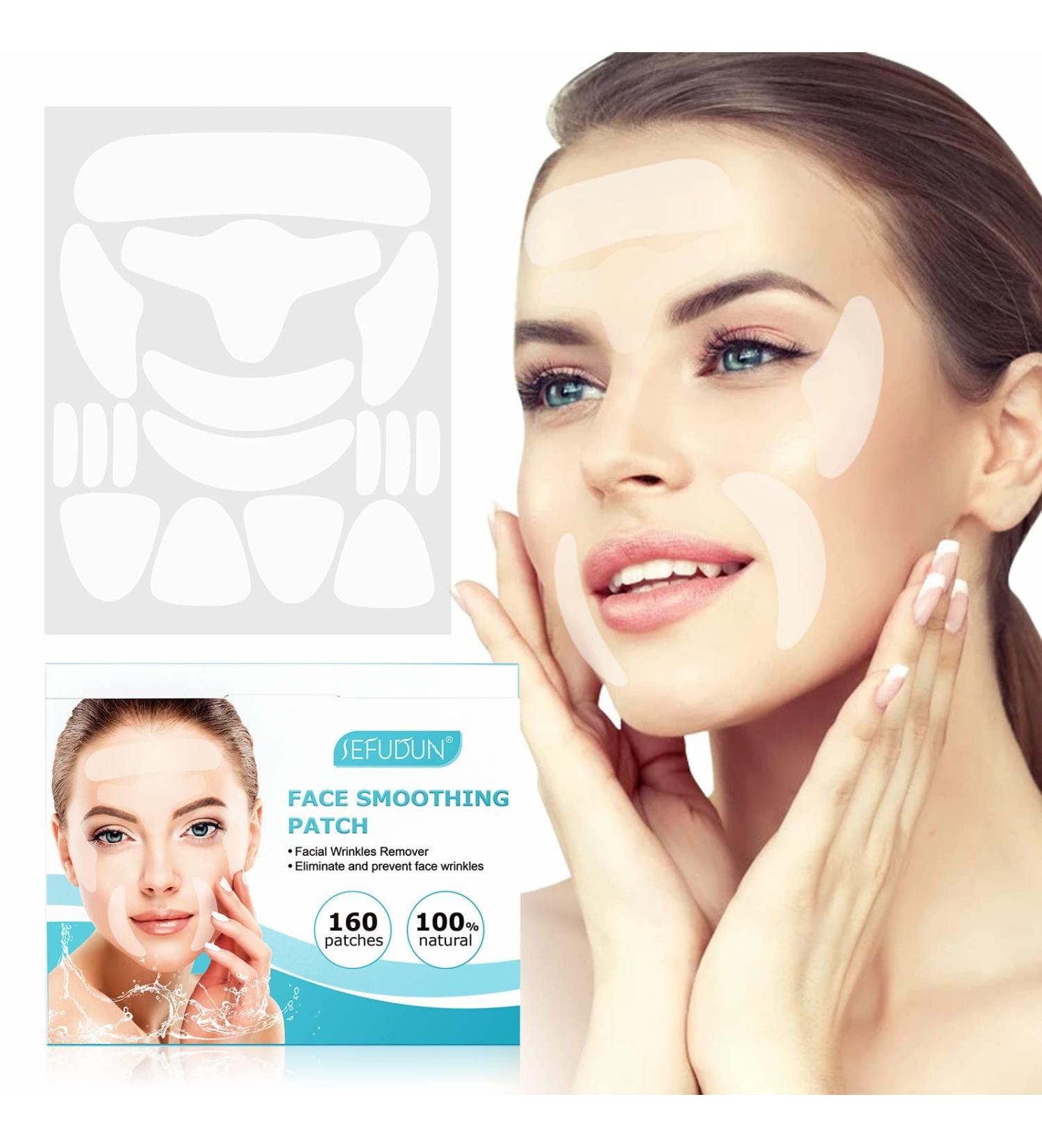 Forehead Face Wrinkle Patches - 256 Silicone Skincare Pads for Smoothing Frown Lines & Reducing Fine Lines Overnight - Buy Online on GoSupps.com