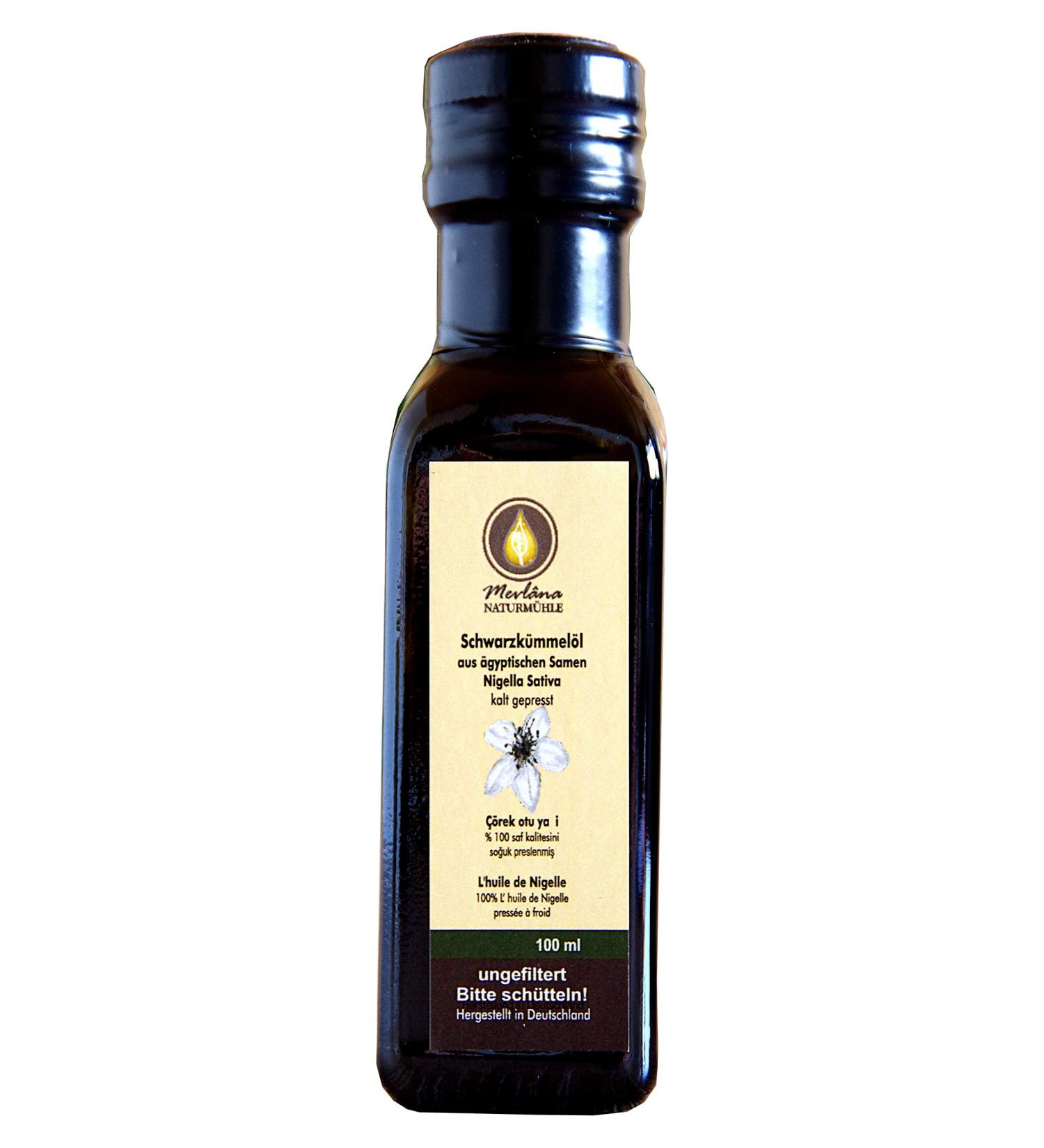 Mevlâna Naturmuhle Mevlana Egyptian Black Seed Oil 100% Natural 100ml Unfiltered