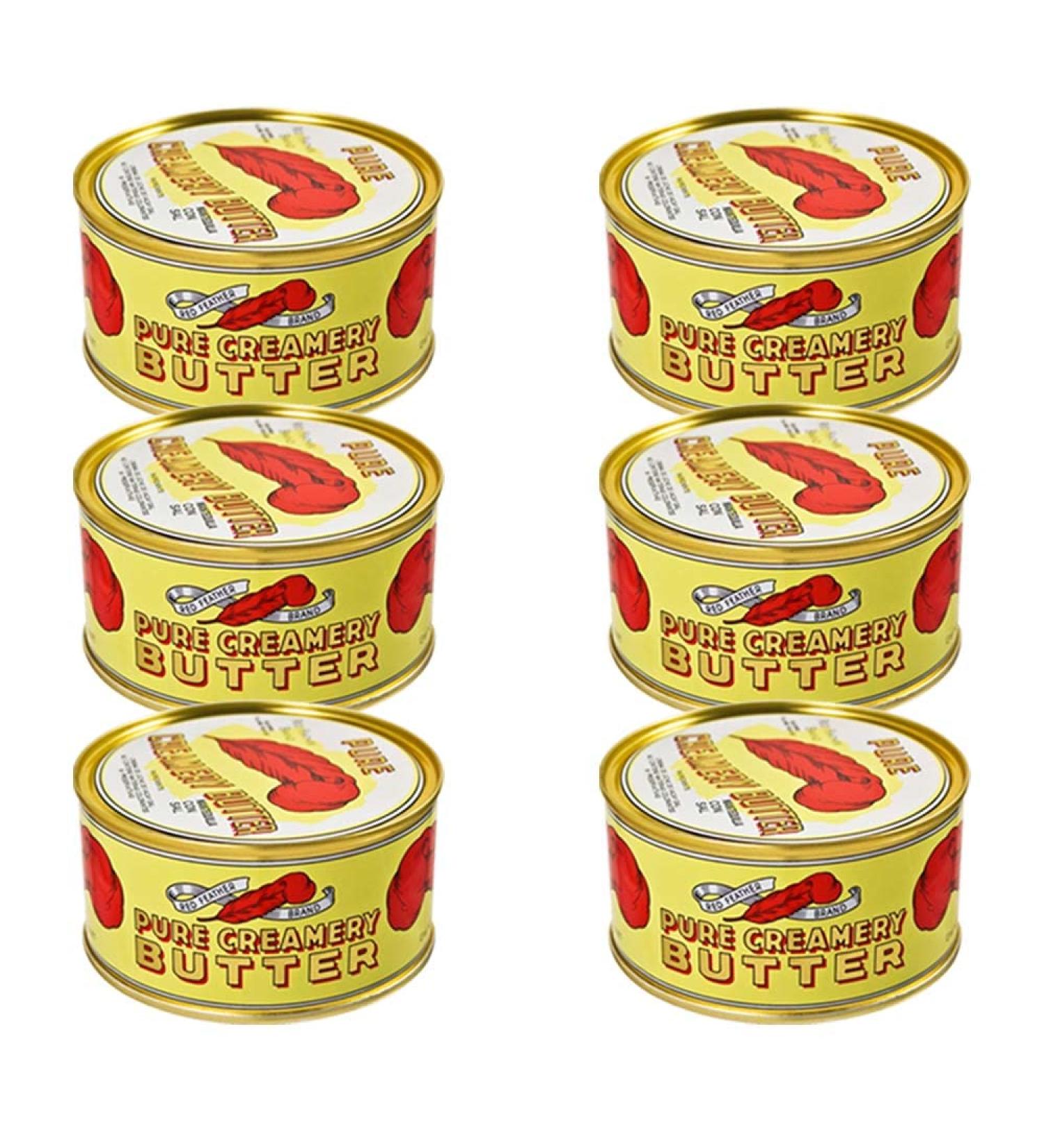 Red Feather Creamery Canned Butter: Premium New Zealand Butter for Emergency Preparedness (Pack of 6) - Buy Online on GoSupps.com