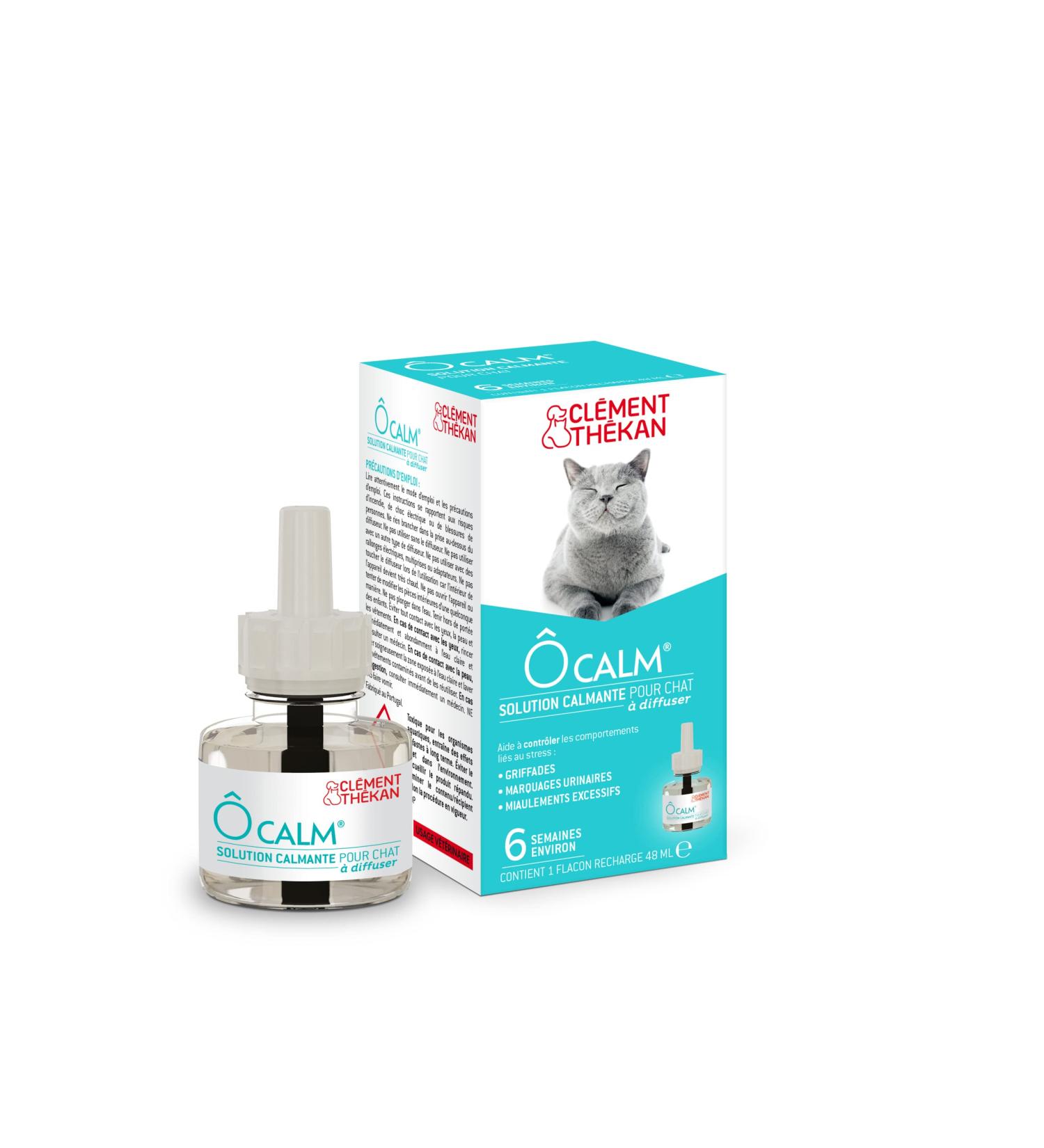 Cl ment Th kan - Calm - Calming Solution for Cats to Diffuse - Anti-Stress Cat - 48 mL Refill Bottle - Buy Online on GoSupps.com