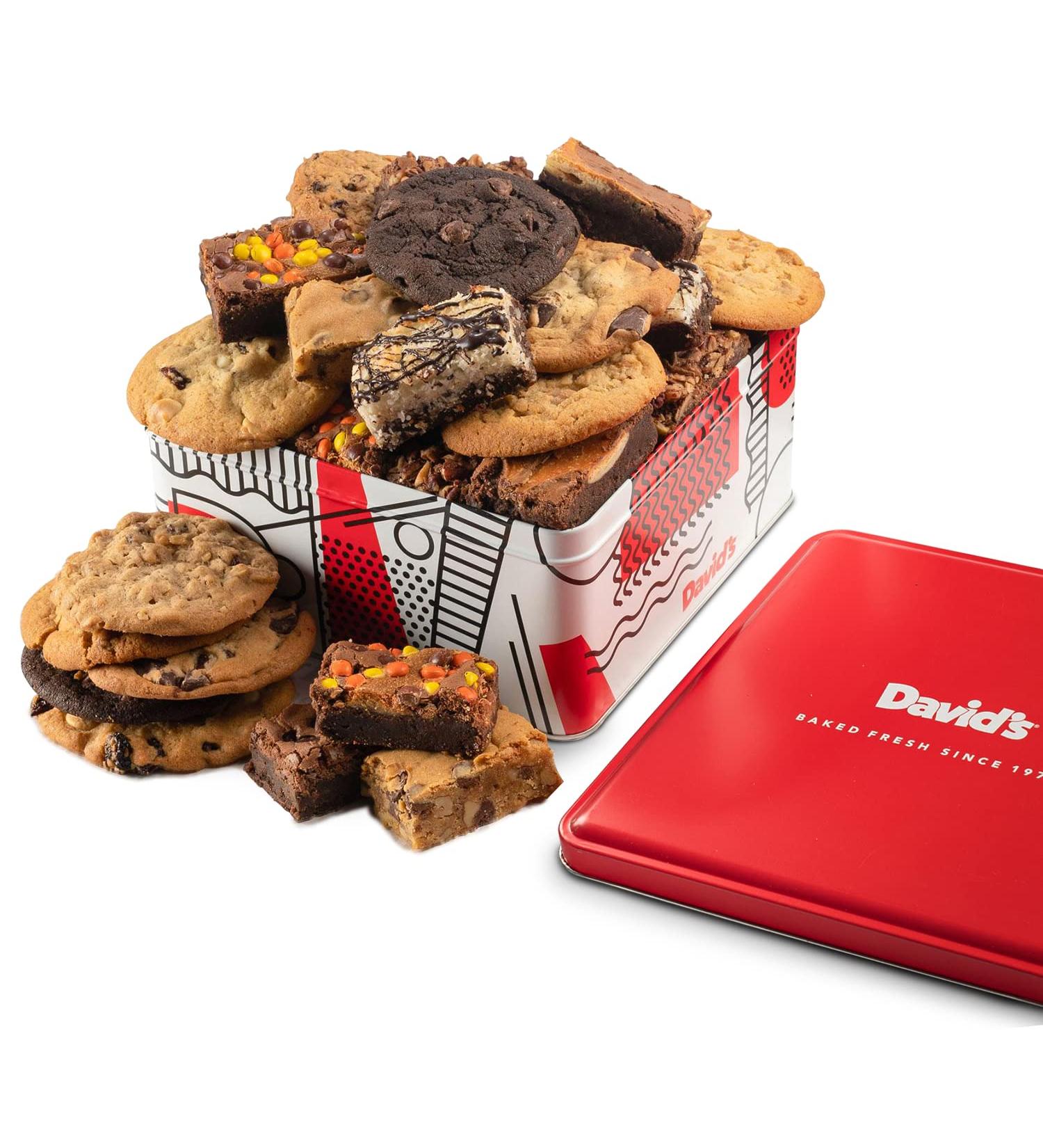 Davids Cookies Gourmet Assorted Cookies and Brownies Gift Basket - Perfect Corporate Gift for Special Occasions - Buy Online on GoSupps.com