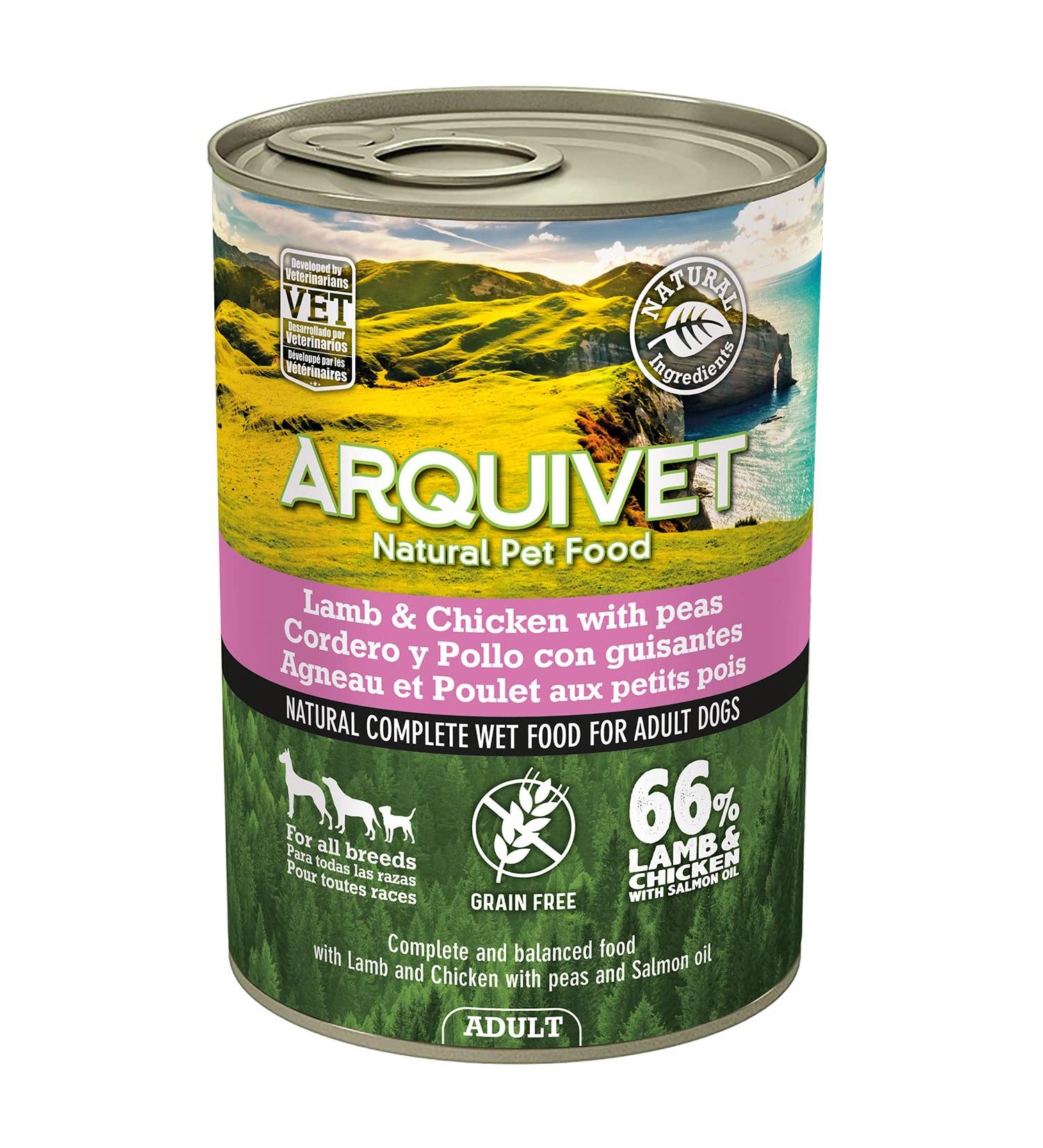 Arquivet Wet Food for Adult Dogs Lamb and Chicken Not Applicable 400 g (Pack of 1) - Buy Online on GoSupps.com