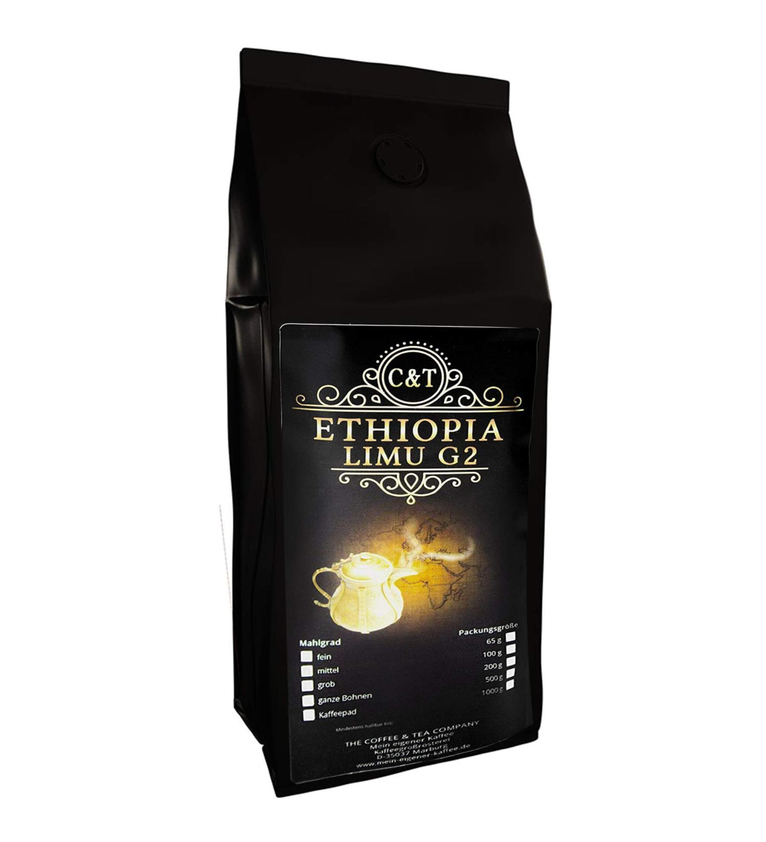  Kaffee Globetrotter Kaffee Globetrotter - Real rarity (coarse grinding 1000g) Ethiopia Limu Grade 2 - Premium Coffee - Become an Explorer! - Buy Online on GoSupps.com