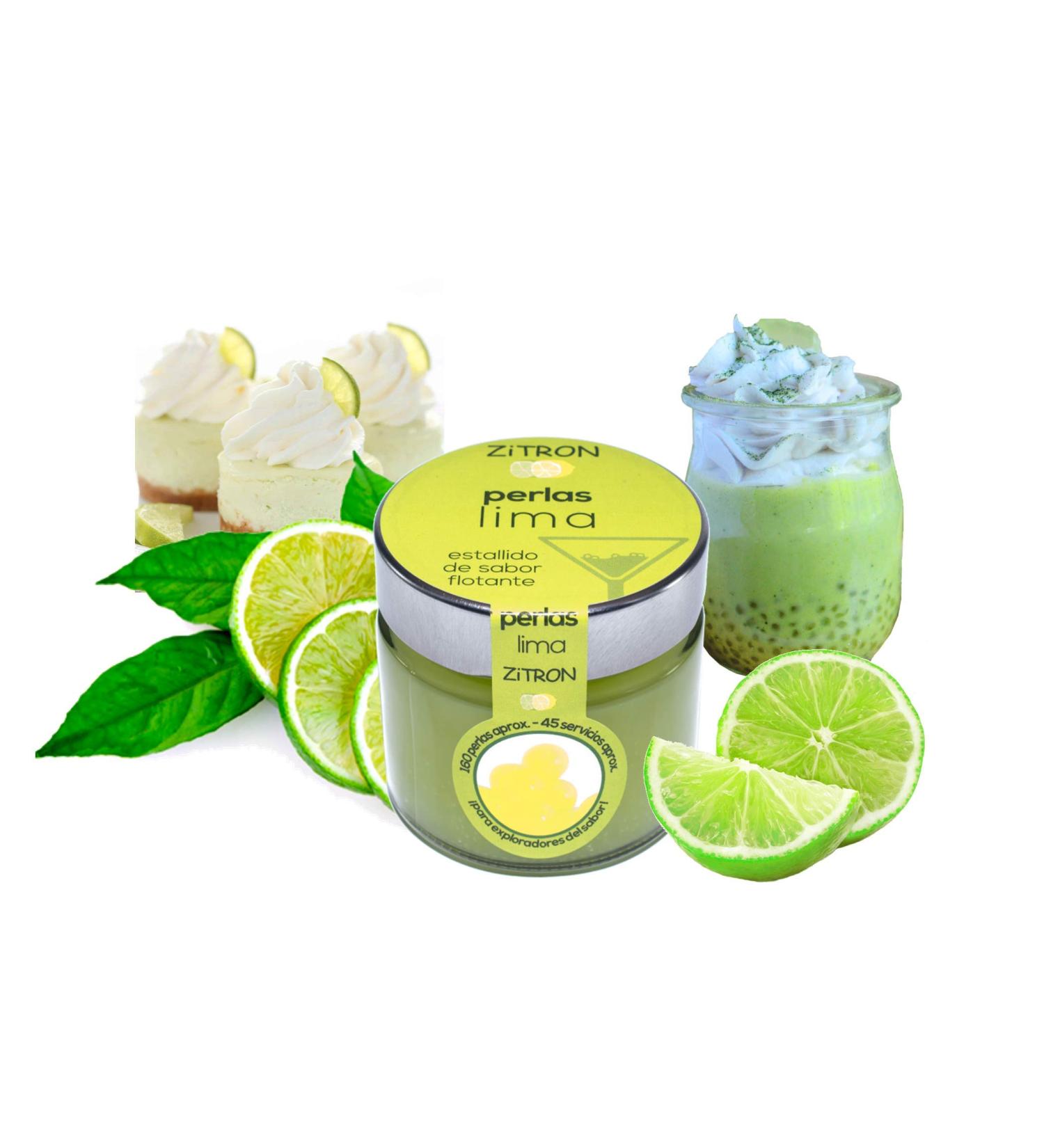ZITROMAC Linden cocktail pearls Concentrated fruit in pearls for cocktail decoration tapas salads Christmas drinks High quality Zitron atmospheres Jar of 180gr 160180 bulbs LIME - Buy Online on GoSupps.com