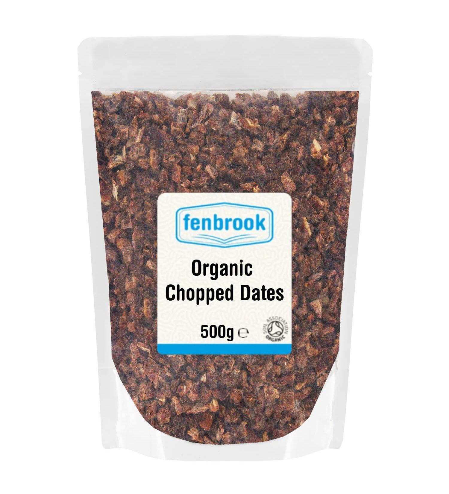 Organic Chopped Dates 500g | Certified Organic by Fenbrook Organic - Buy Online on GoSupps.com