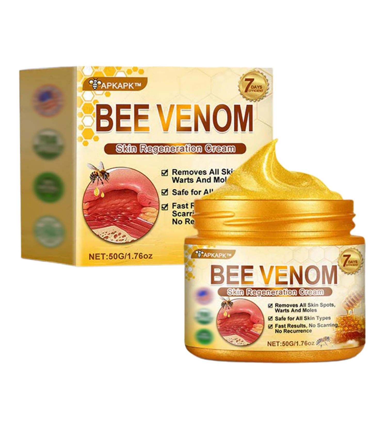 Bee Venom Skin Restoration Cream Bee Venom Comprehensive Cream Reduces skin blemishes deeply cleanses and moisturizes the skin(1PC) - Buy Online on GoSupps.com