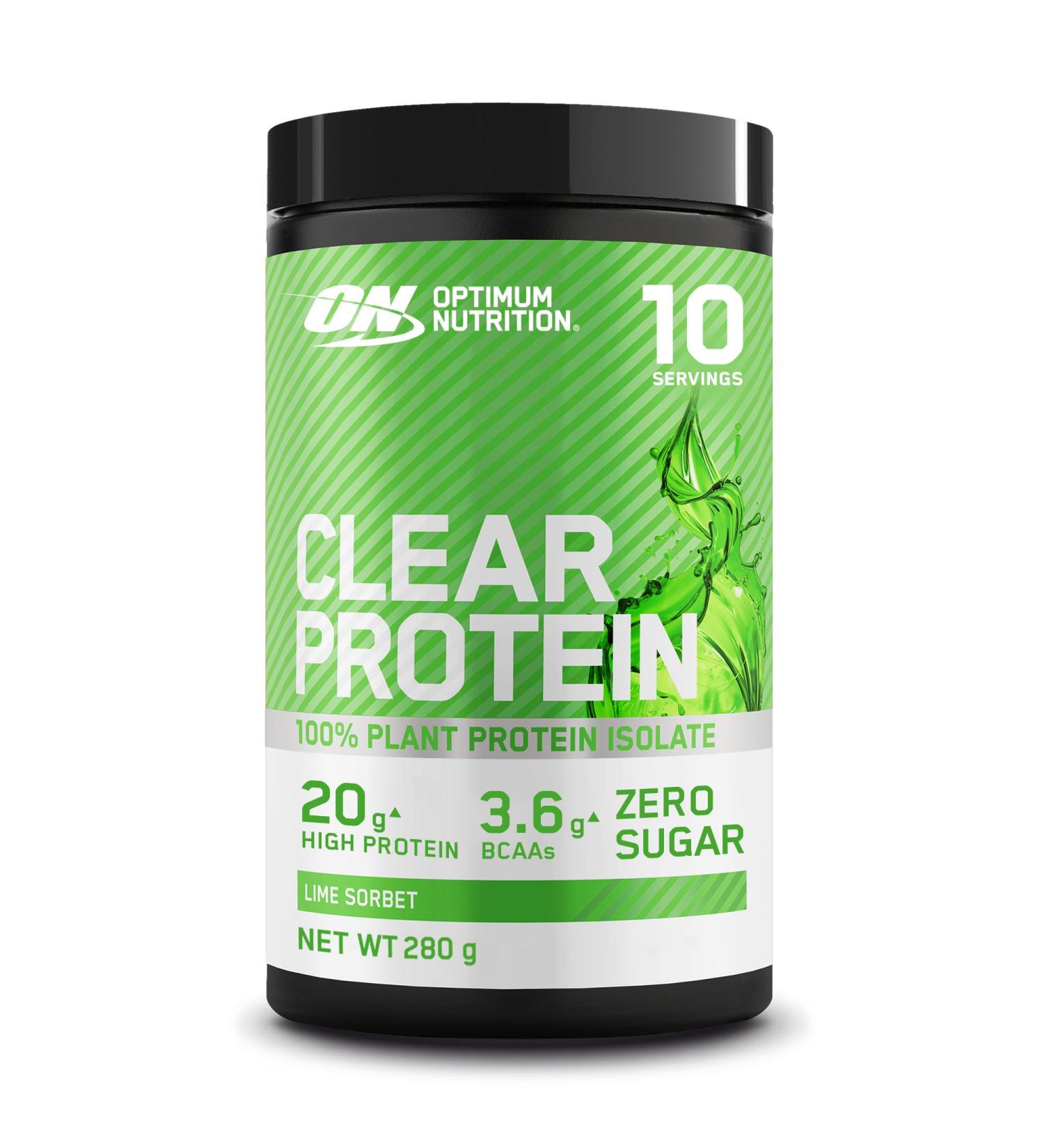 Optimum Nutrition Clear Protein - Plant-Based Isolate Lime Sorbet | 100% Vegan Protein Powder - Buy Online on GoSupps.com