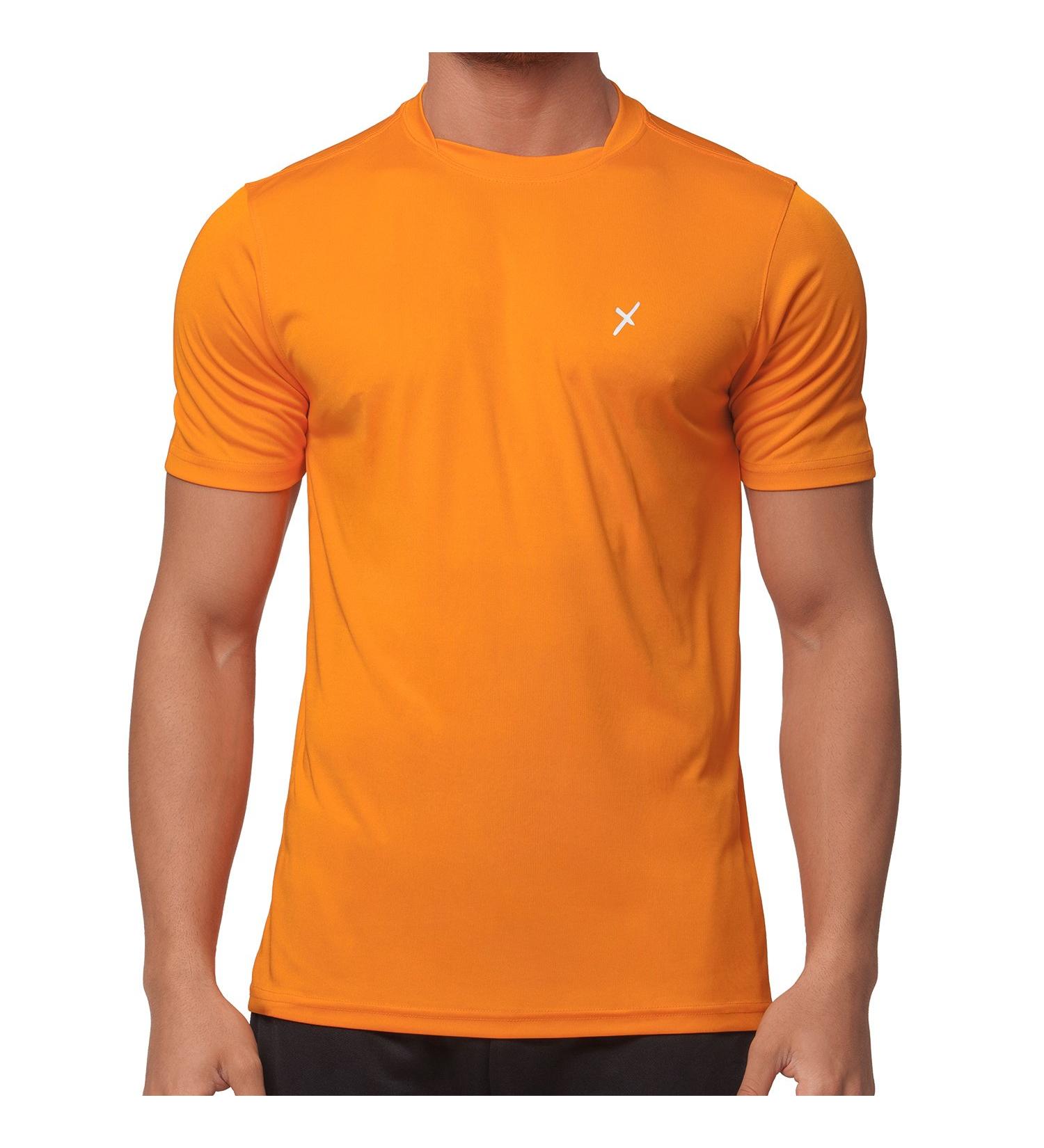 CFLEX Men's Sport Shirt - Fitness T-Shirt for Active Lifestyle | Orange Sportswear Collection - Buy Online on GoSupps.com