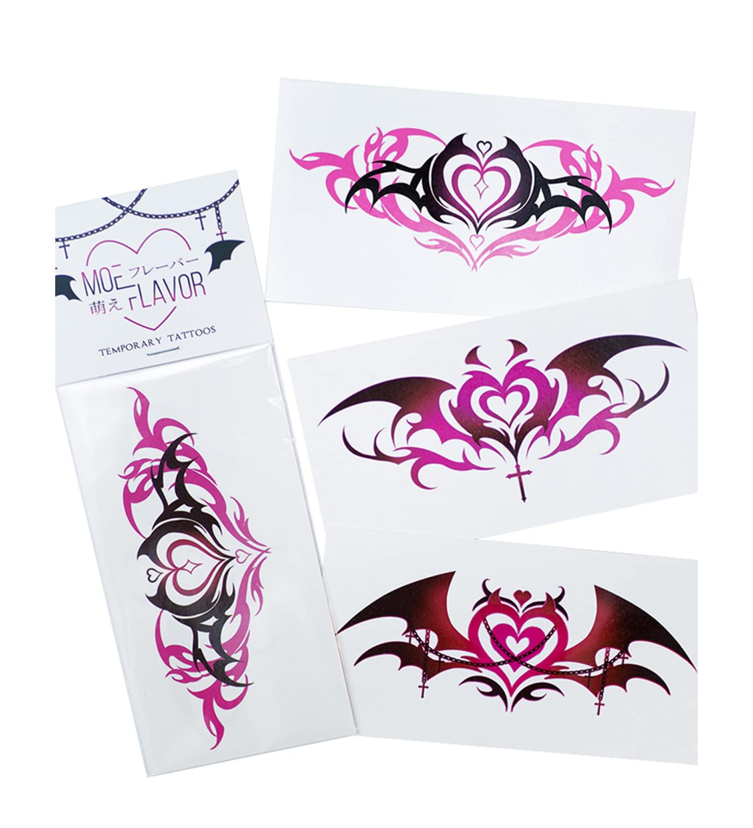Kawaii Succubus Womb Temporary Tattoos | Realistic Fake Body Tattoo for Women's Cosplay - Buy Online on GoSupps.com