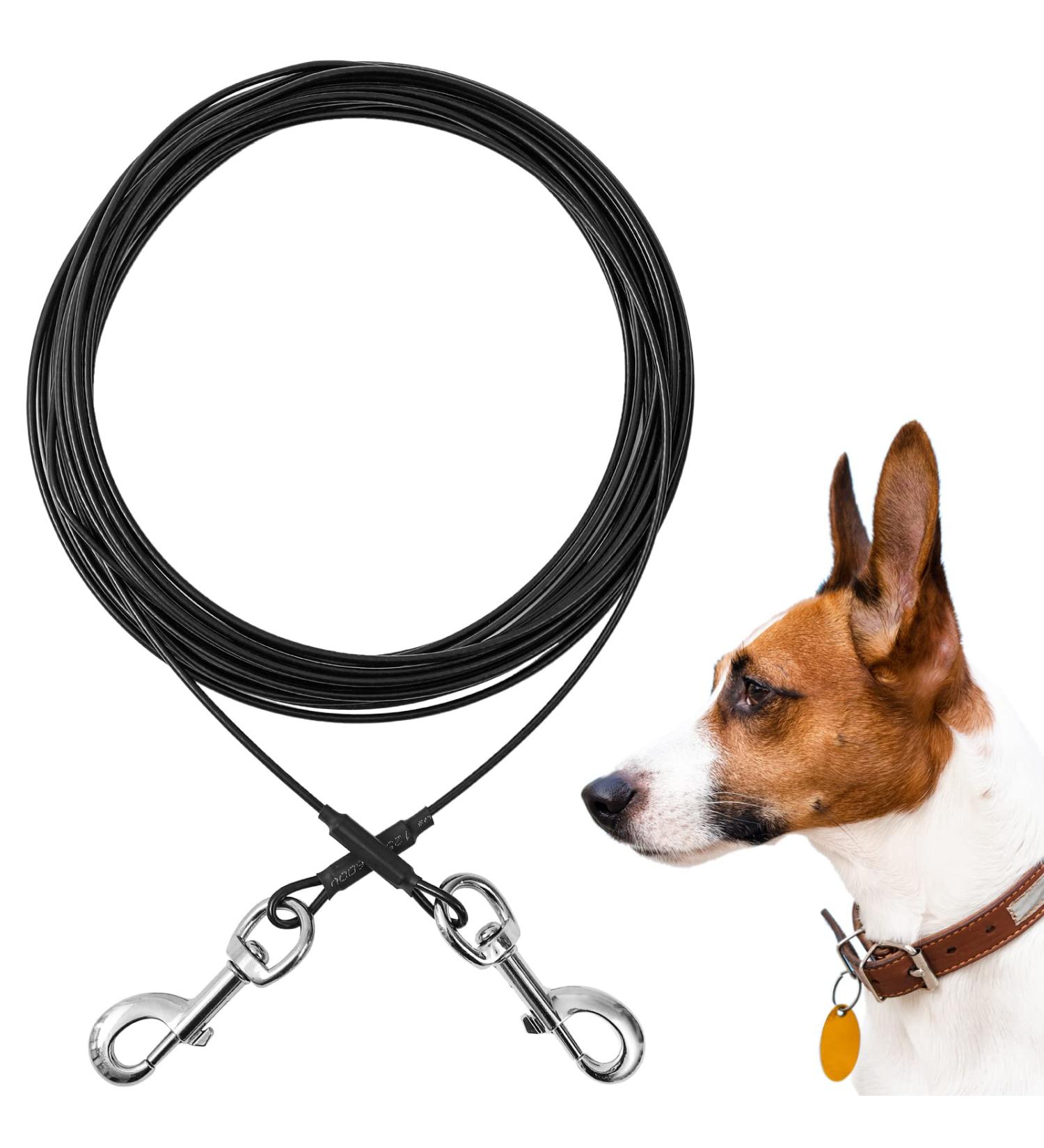 Buy Mi Metty 20ft Dog Cable - Kausproof Leash for Large Dogs up to 253lbs | Outdoor Dog Runner Tether Line - Buy Online on GoSupps.com