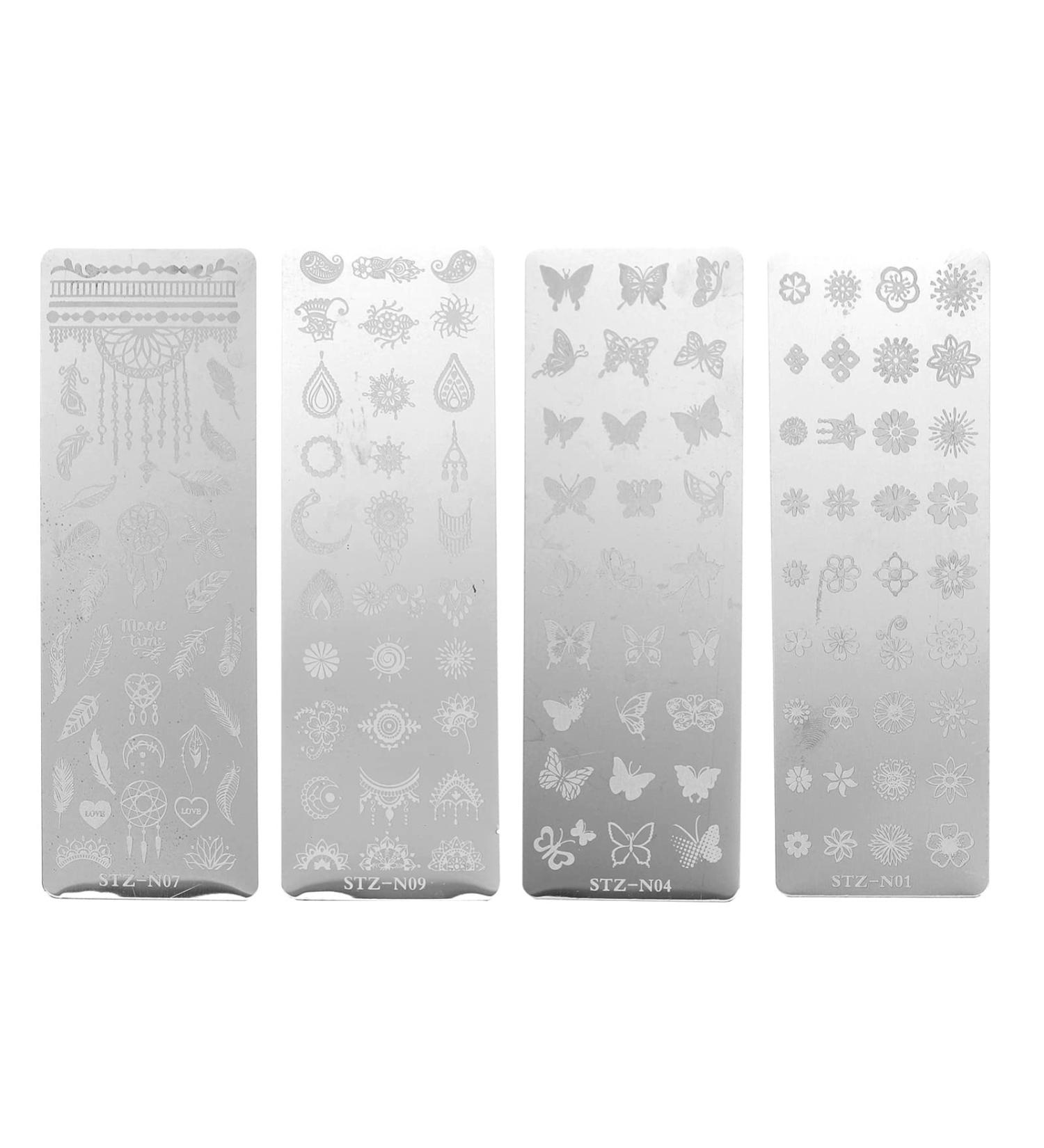 Beaupretty 4 Leaves Nail Stamp Board - Vintage Nail Art Stamps & Templates for Stunning Manicures | International Shipping Available - Buy Online on GoSupps.com