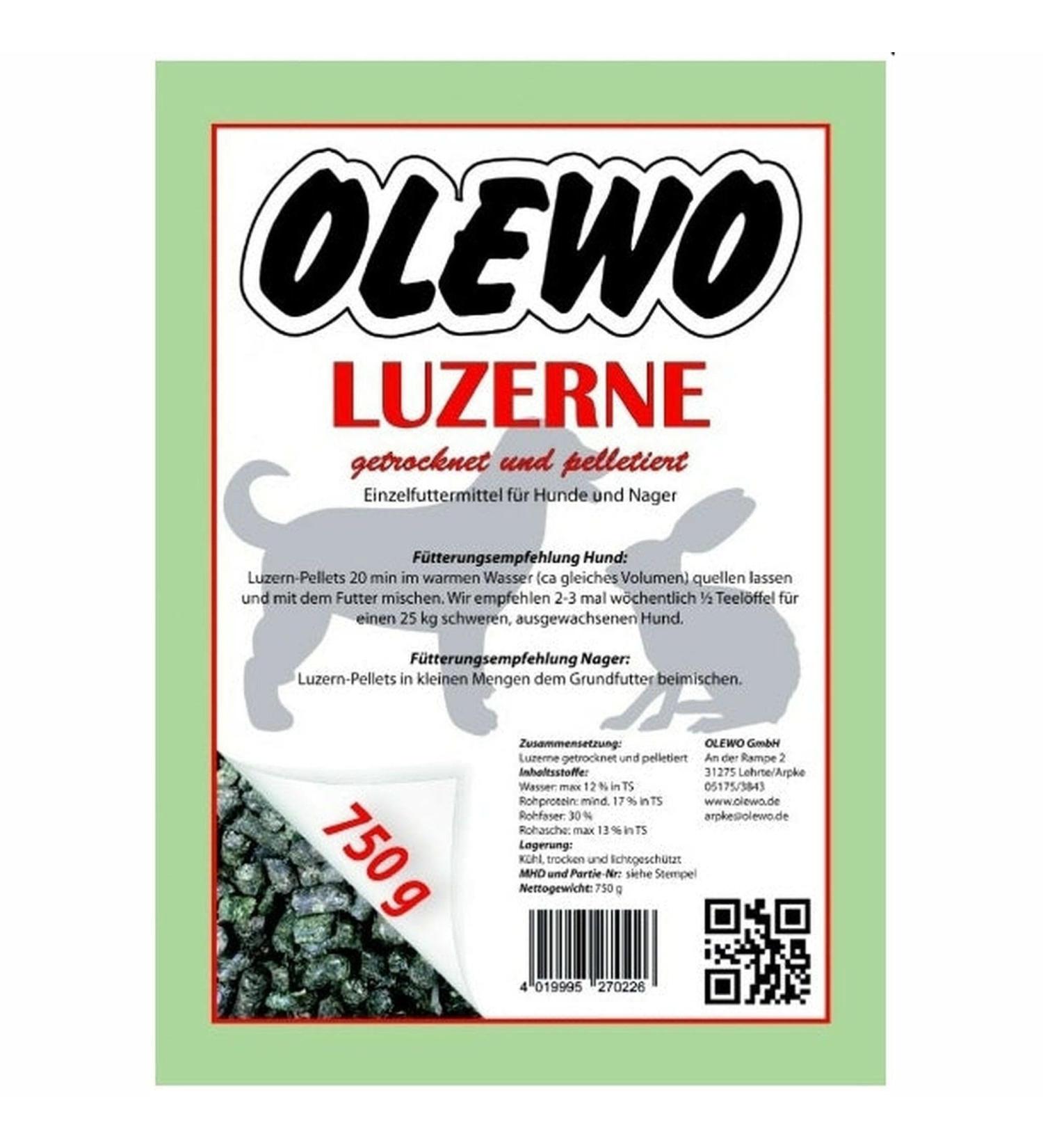 Olewo Alfalfa Pellets 750 g