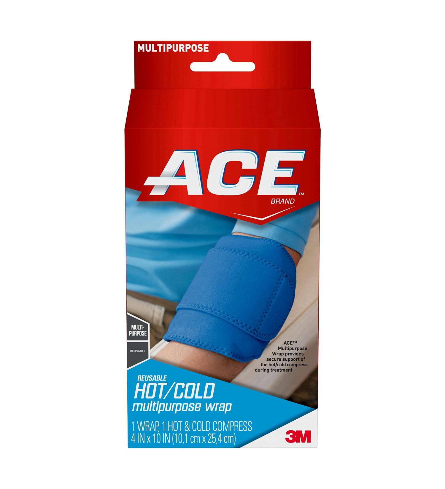 ACE Brand Blue Cold/Hot Compress Wrap - Multi-Purpose | 1 Pack Hot & Cold Therapy Wrap - Buy Online on GoSupps.com