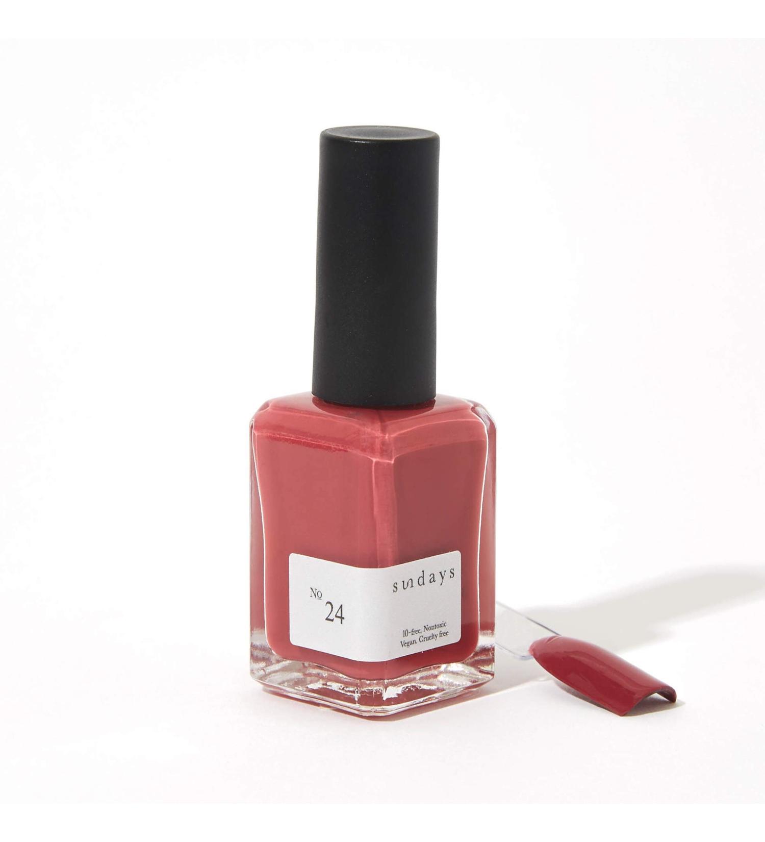 Sundays 10-Free Nontoxic Nail Polish No.24 (Pink Berry) - Buy Online on GoSupps.com