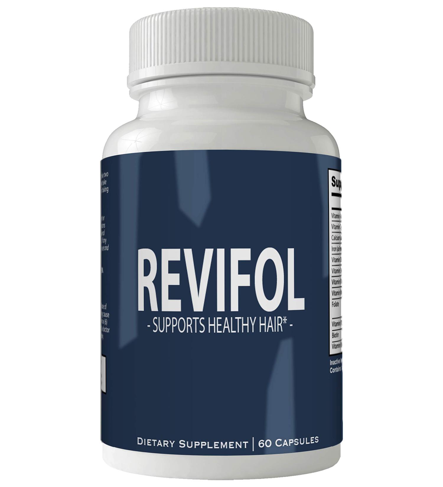 Revifol Hair Skin and Nails Supplement - Advanced Unique Hair Growth Vitamins and Minerals with Biotin - Gluten Free 60 Capsules - Hair Lash Skin and Nails Extra Strength Formula Growth Booster