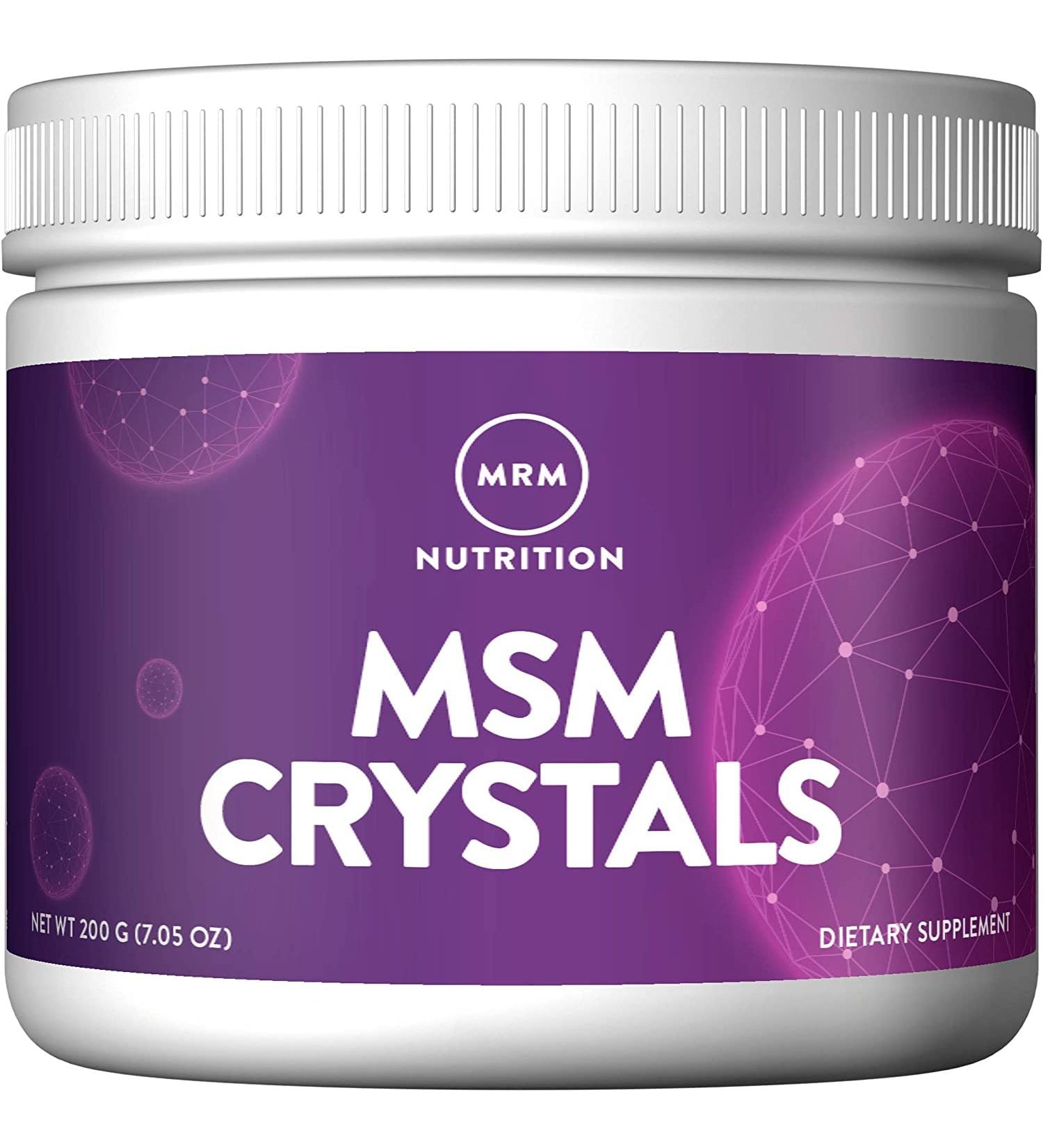 MRM MSM Crystals 1000 mg - 7.05 oz (200 g) for Joint Health & Recovery - Buy Online on GoSupps.com