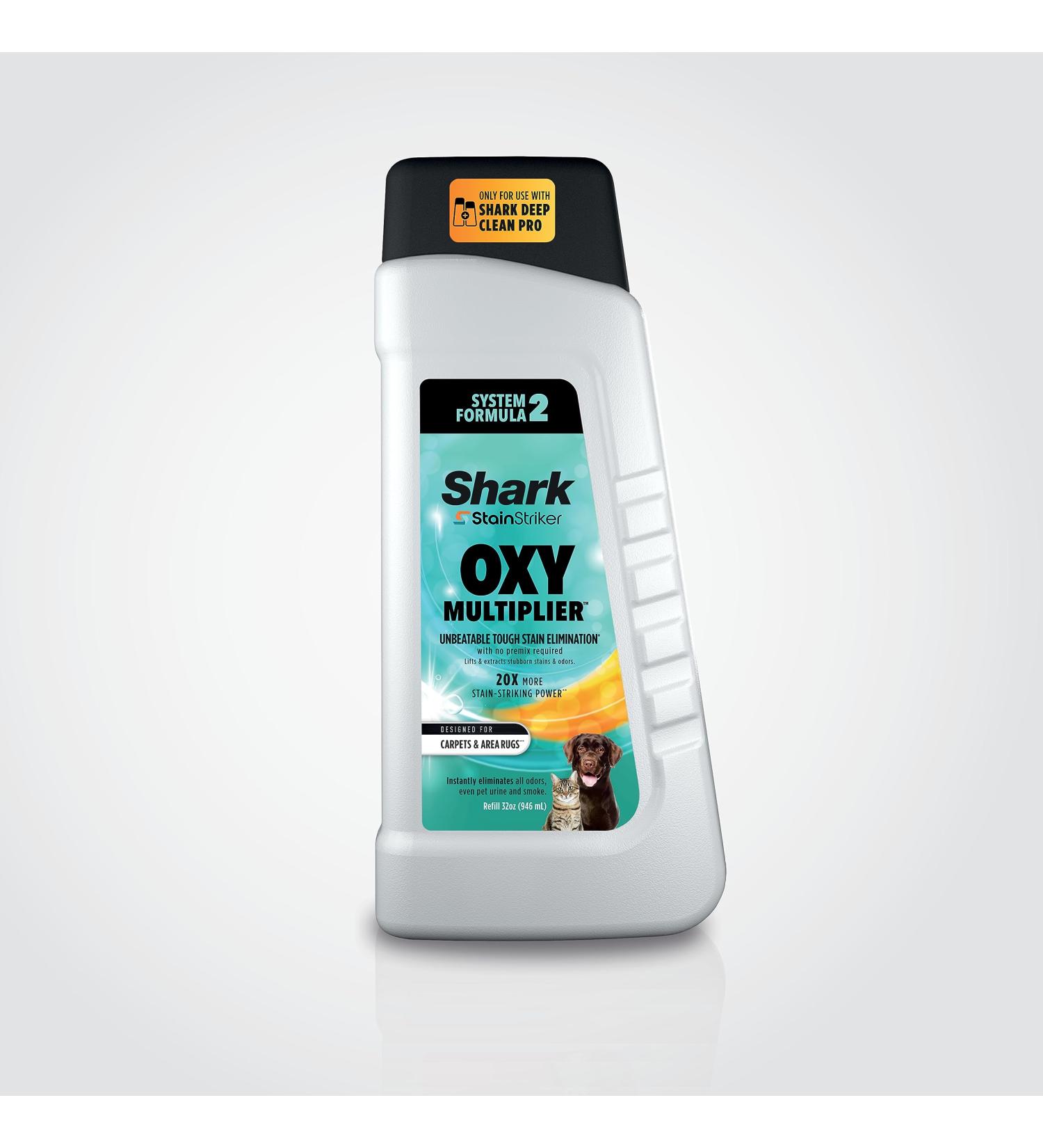 Shark StainStriker OXY Multiplier Formula for Shark Upright & Portable Carpet Cleaners eliminates Tough pet Messes and odours 32oz EXOX32C (Canadian Version) - Buy Online on GoSupps.com