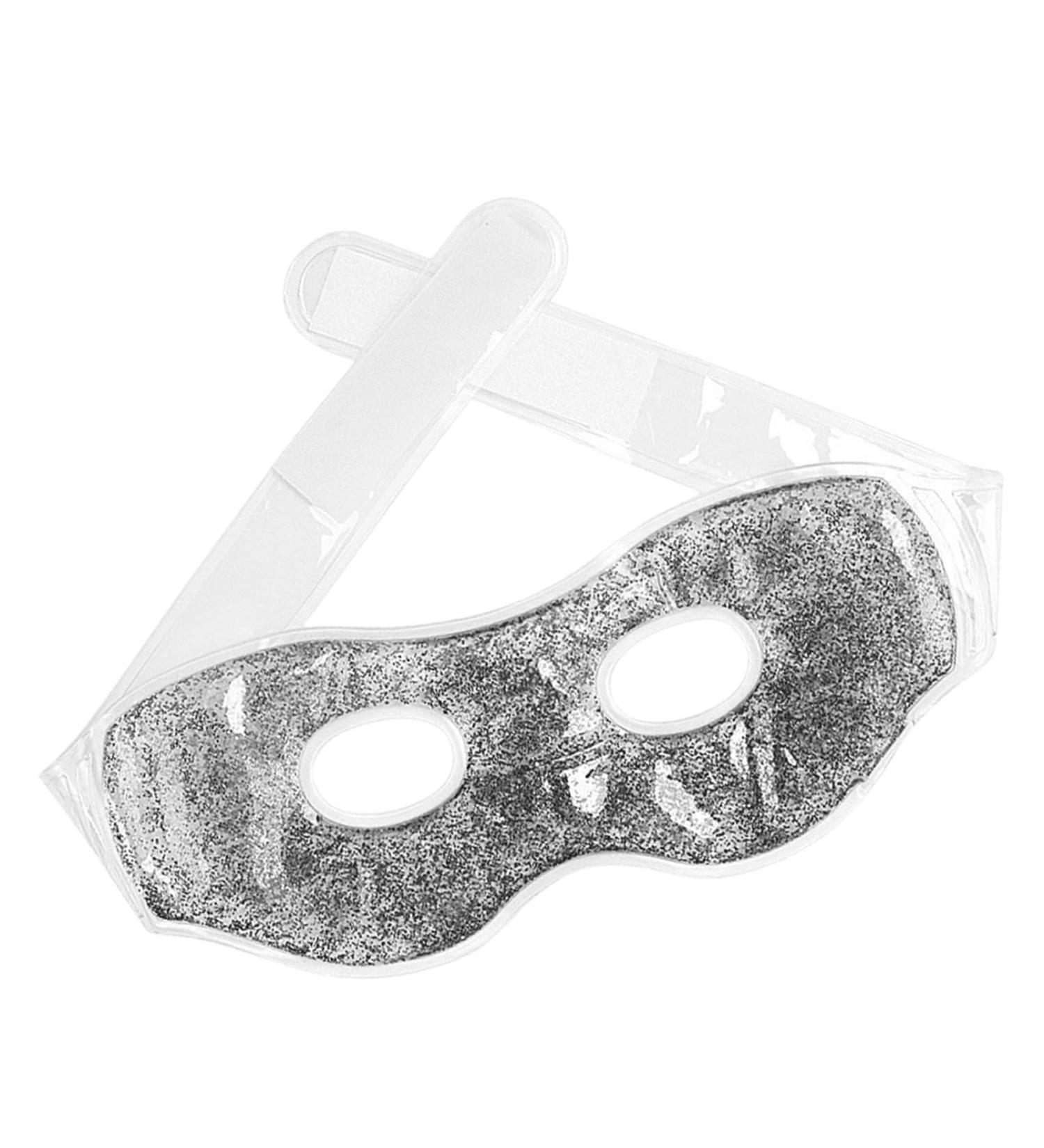 Ice Eye Cover - Cold Sensation Gel Eye Protectors - Reusable Gel Spa Bead Eye Covers Cold Sensation Gel Eye Protectors For Puffiness/Dark Circles/Eye Silver - Buy Online on GoSupps.com