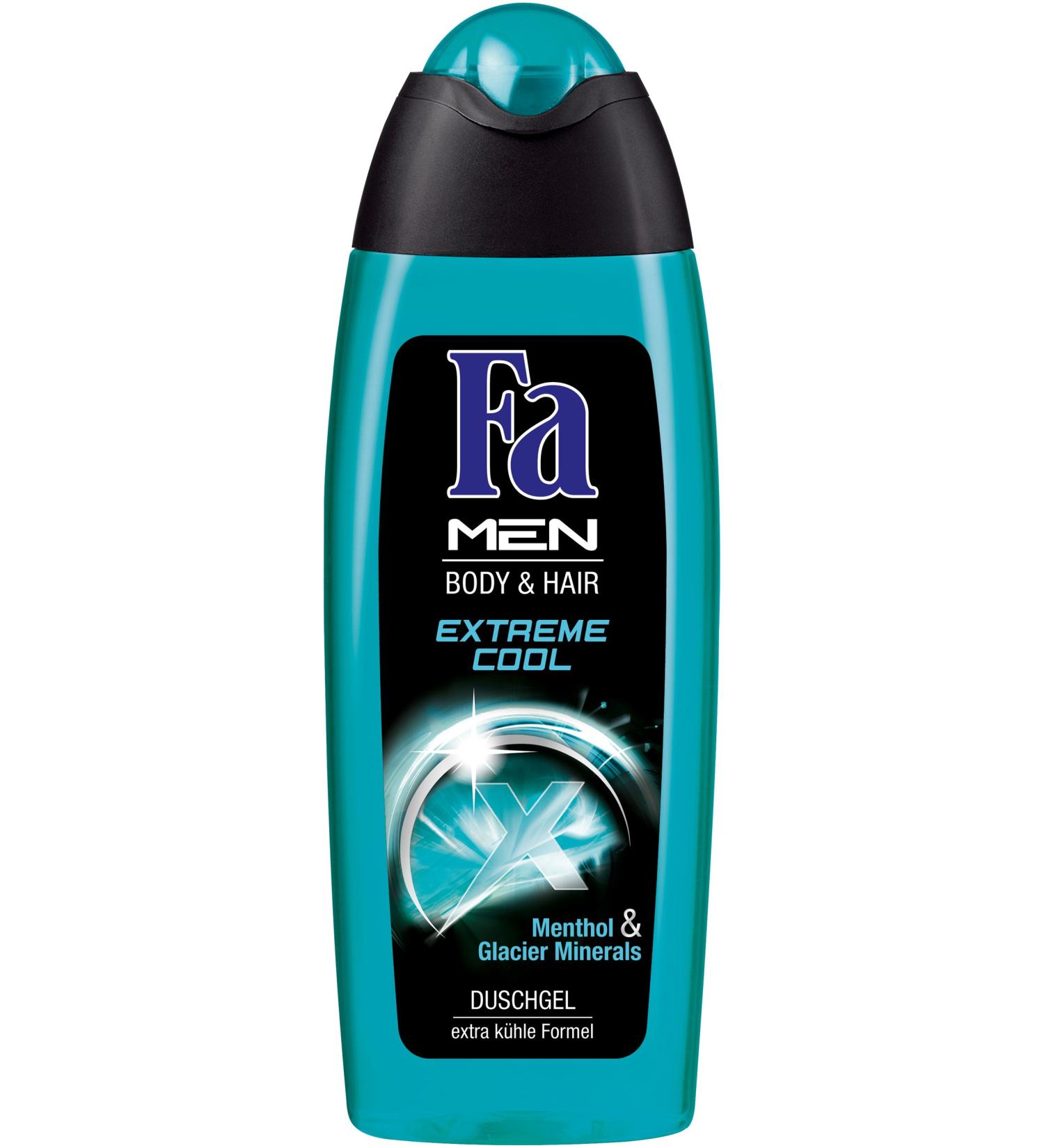 Fa Men Extreme Cool Shower Gel - Pack of 6 (6 x 250 ml)