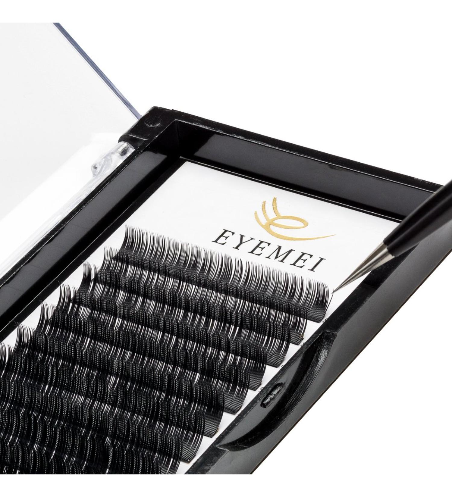 EYEMEI 0.20-C-MIXED Individual Mink Eyelash Extensions 8-15mm - Professional Salon Use Black False Lashes - Buy Online on GoSupps.com