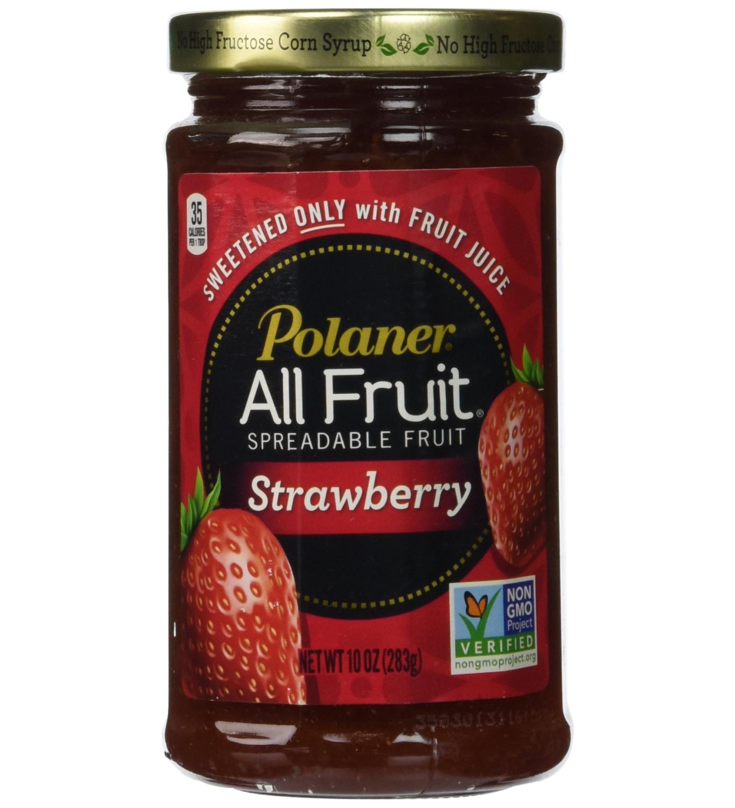 Polaner 100% All Natural Strawberry Fruit Spread 10 oz - Pack of 12 - Buy Online on GoSupps.com