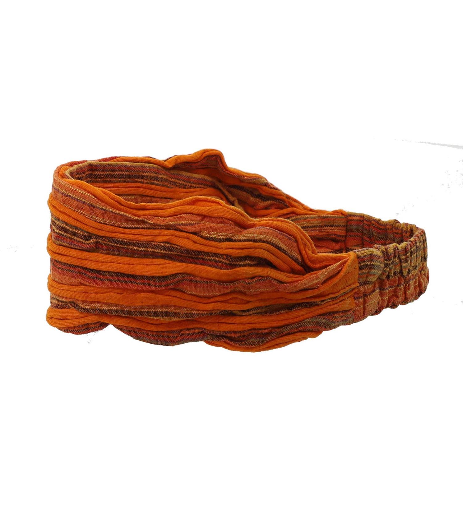 ART AND MAGIC Unisex Hippie Stonewashed Batik Headband - Orange for Yoga & Festival Style - Buy Online on GoSupps.com