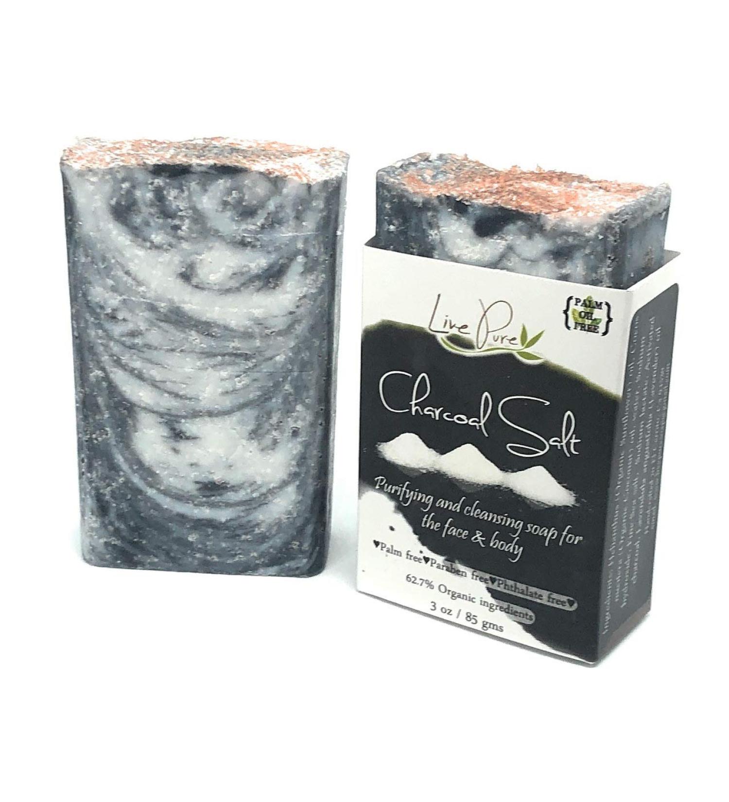 Buy Premium Charcoal Salt Bar - Natural Detoxification & Skin Care | International Shipping Available - Buy Online on GoSupps.com