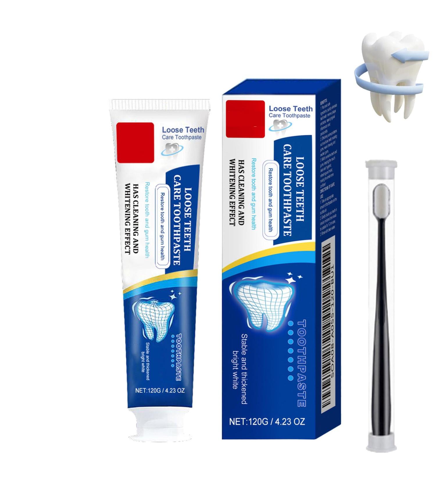 Loose Teeth Care Toothpaste Loose Teeth Toothpaste Gum RepairToothpaste for LooseTeeth Deep Cleaning CareToothpaste LooseTeeth Repair TeethWhitening Fresh Breath (1) - Buy Online on GoSupps.com