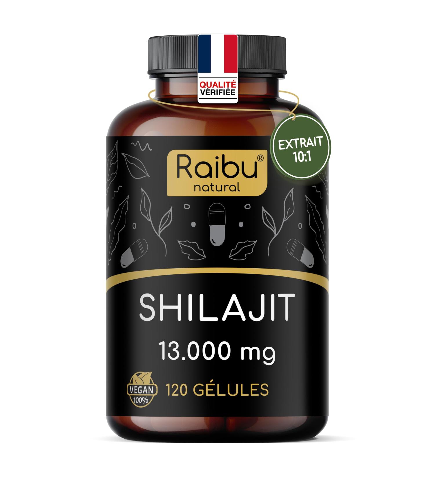 Shilajit Pur de l Himalaya - 120 G lules de Shilajit - Haute Concentration en Acide Fulvique et Acides Humiques - 1300 mg par Dose Quotidienne - Mumijo Test en Laboratoire Sans Additifs - Buy Online on GoSupps.com