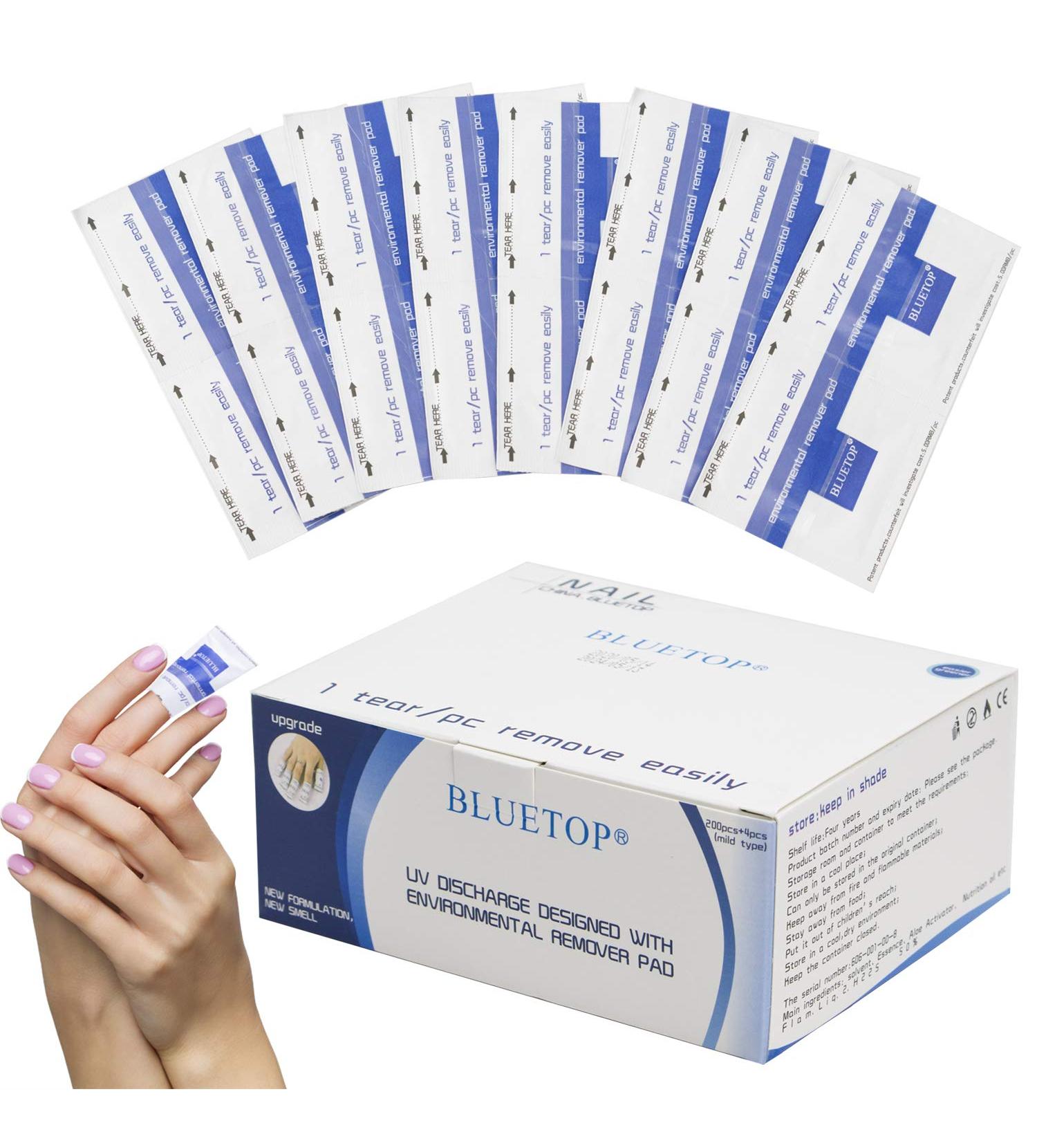 Gel Polish Remover Wipes 200PCS - Nail Cleaner Pads for Acrylic & Gel Nails | Nail Soak Off Wraps for Salon & Home Use - Buy Online on GoSupps.com