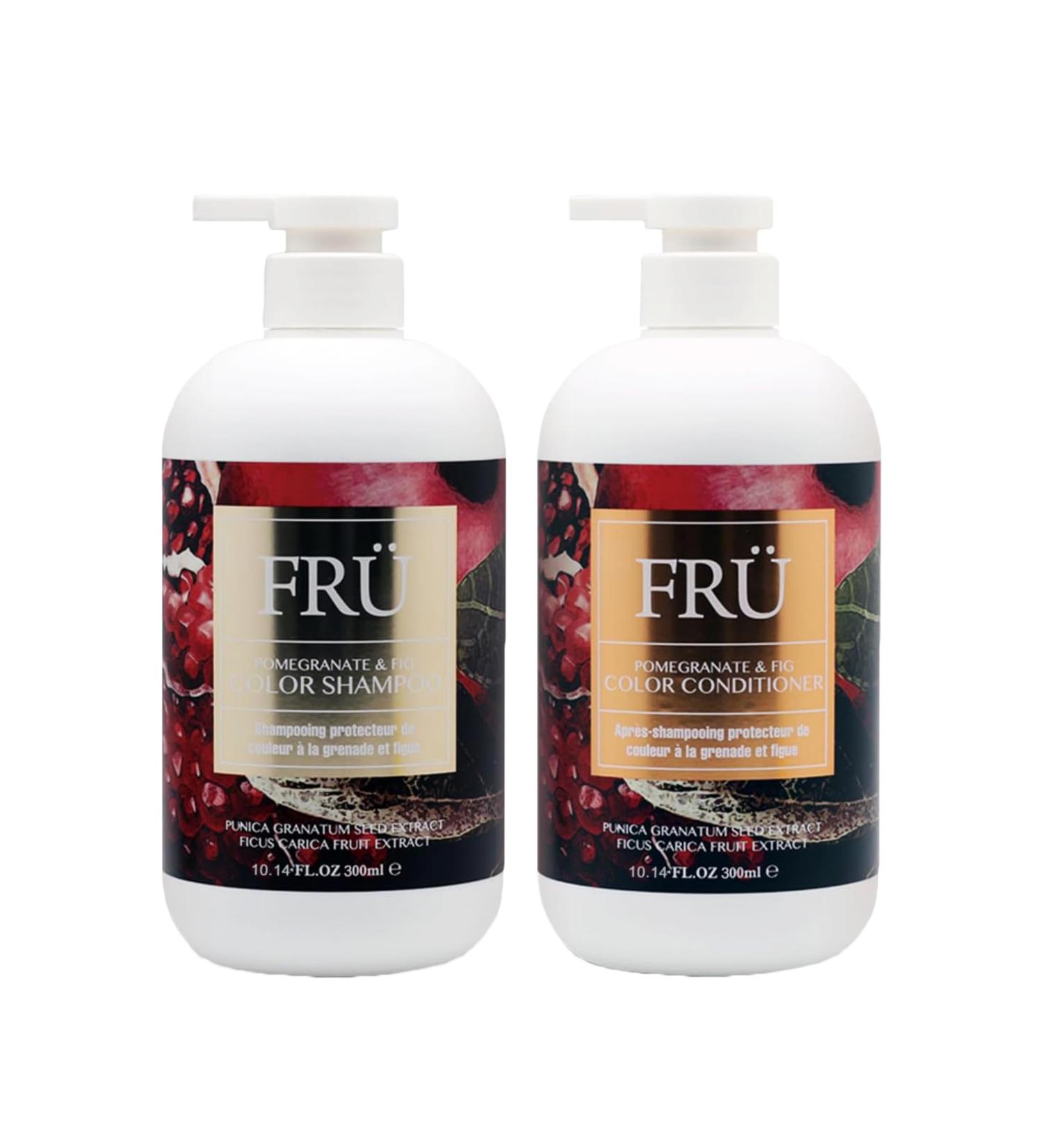 FRU Pomegranate & Fig Colour Shampoo and Conditioner Duo Gift Pack - 300ML - Buy Online on GoSupps.com