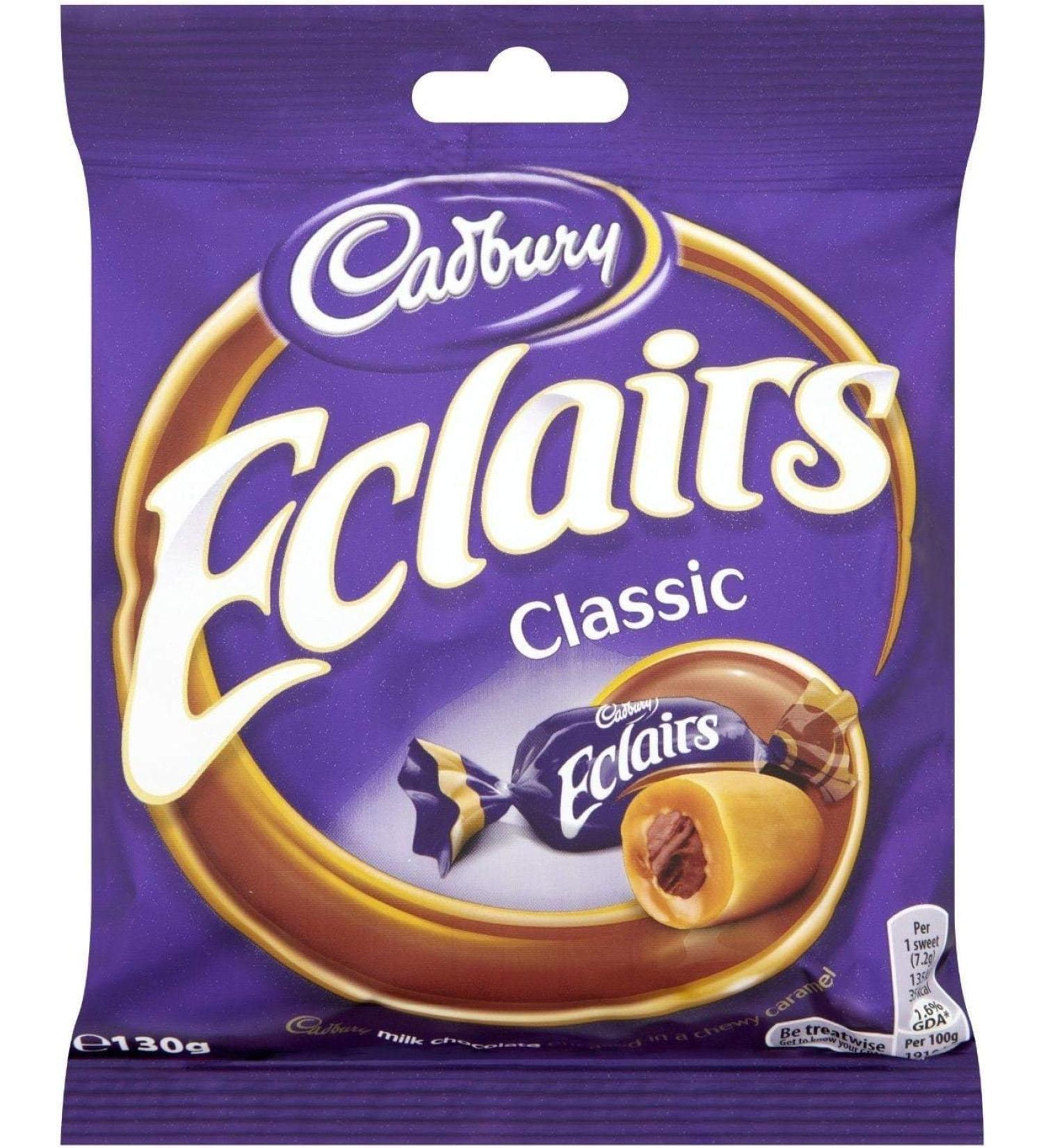 Chocolate Eclair Bag 3 x 130g Delicious Tasty And Twisty Treat Gift Hamper For Birthday Christmas