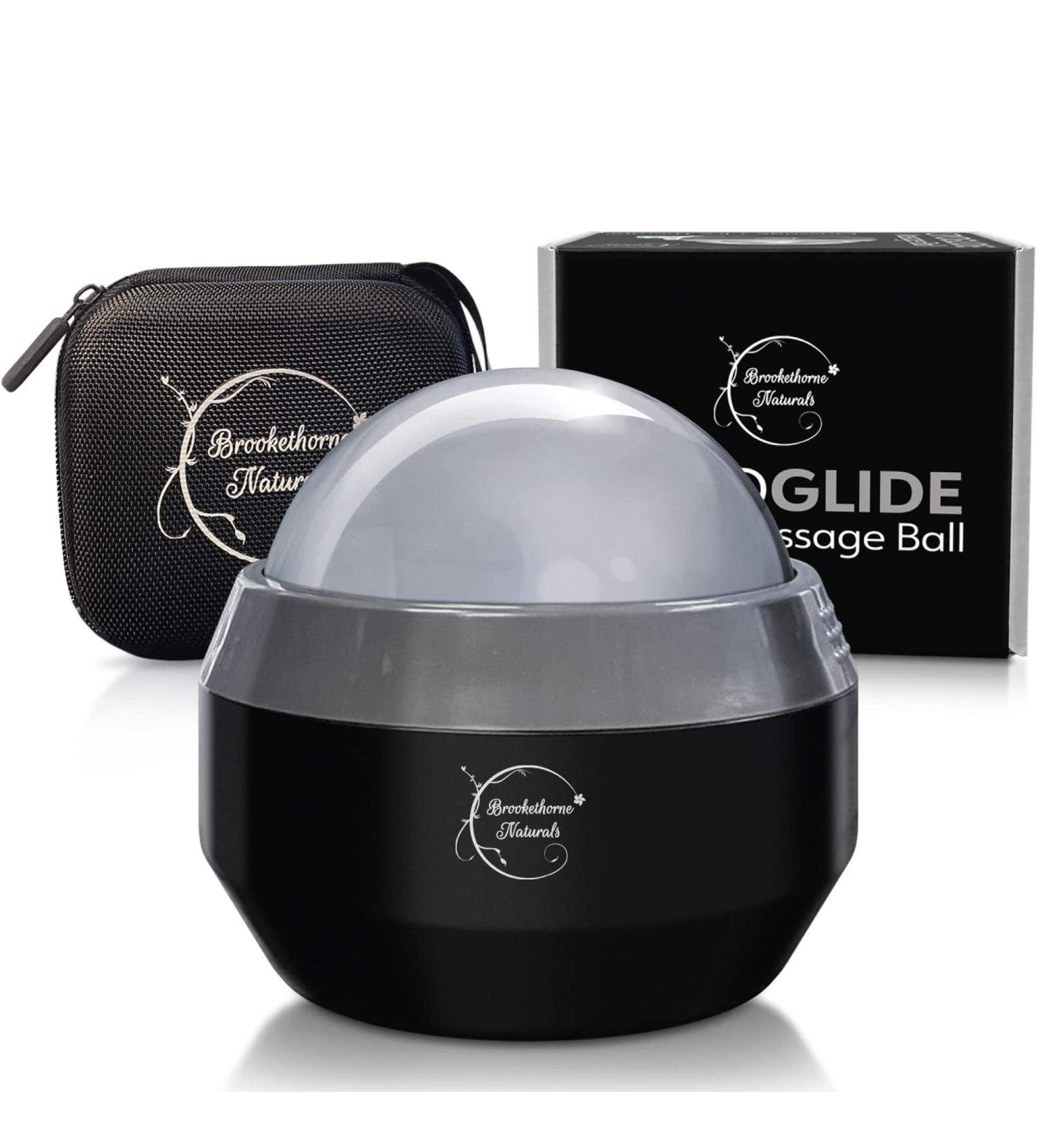 Brookethorne Naturals Cryoglide Massage Ball Roller - Cold Therapy Massager for Muscle Recovery and Plantar Fasciitis Relief - Buy Online on GoSupps.com