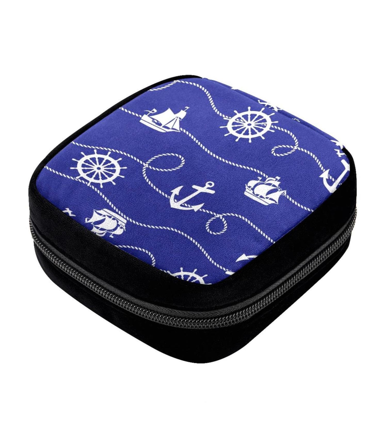 GIAPB Period Bag - Sanitary Napkin Holder & Makeup Pouch - Ship and Anchor Color5397 - Buy Online on GoSupps.com