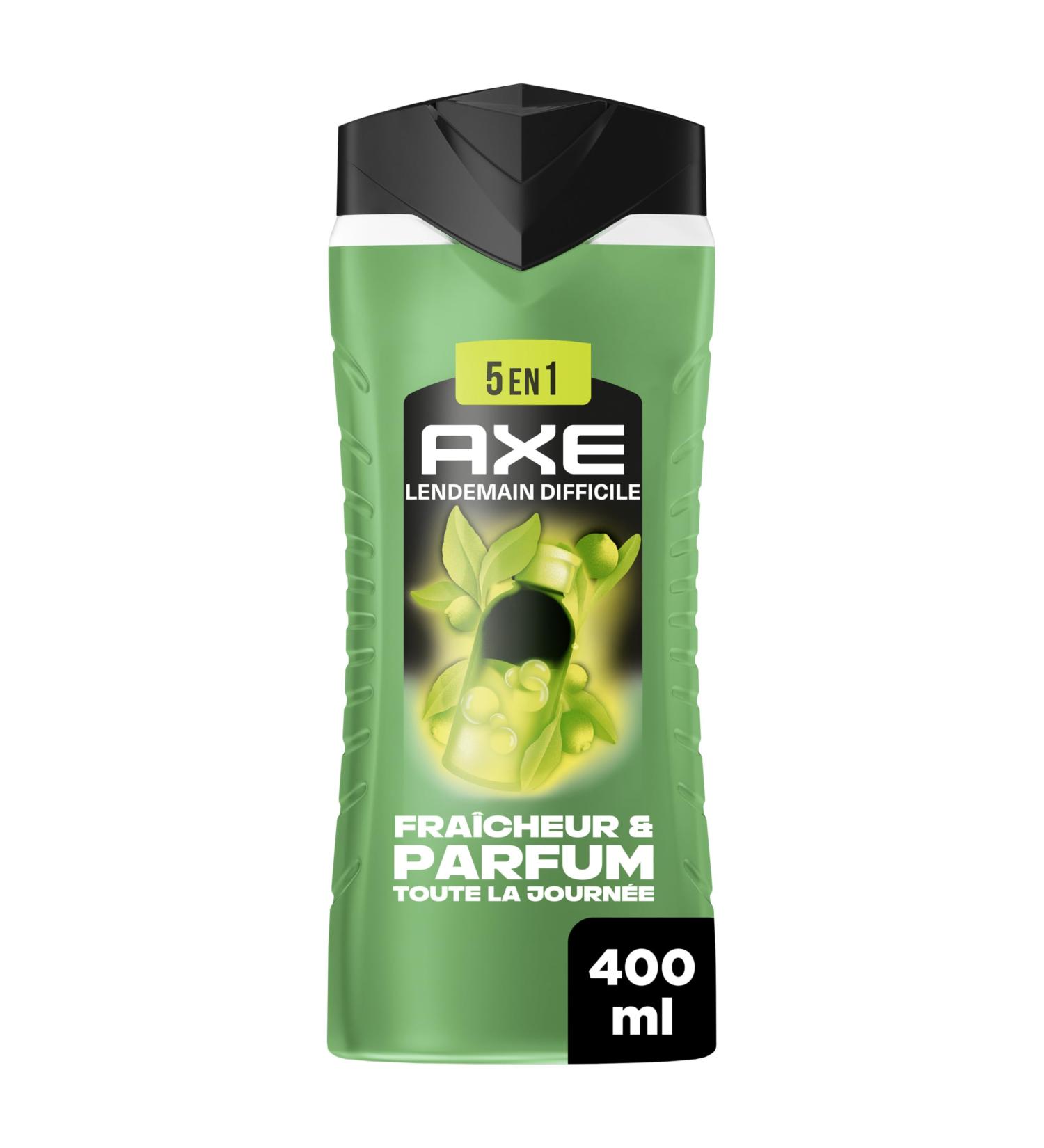 AXE - Gel Douche Homme 5en1 - Lendemain Difficile - 24h Hydratant - 87% d'Ingr dients d'origine naturelle - Parfum frais d'agrumes - 400ml 400 ml (Lot de 1) Axe GD Supreme Lendemain Difficile 400ml - Buy Online on GoSupps.com