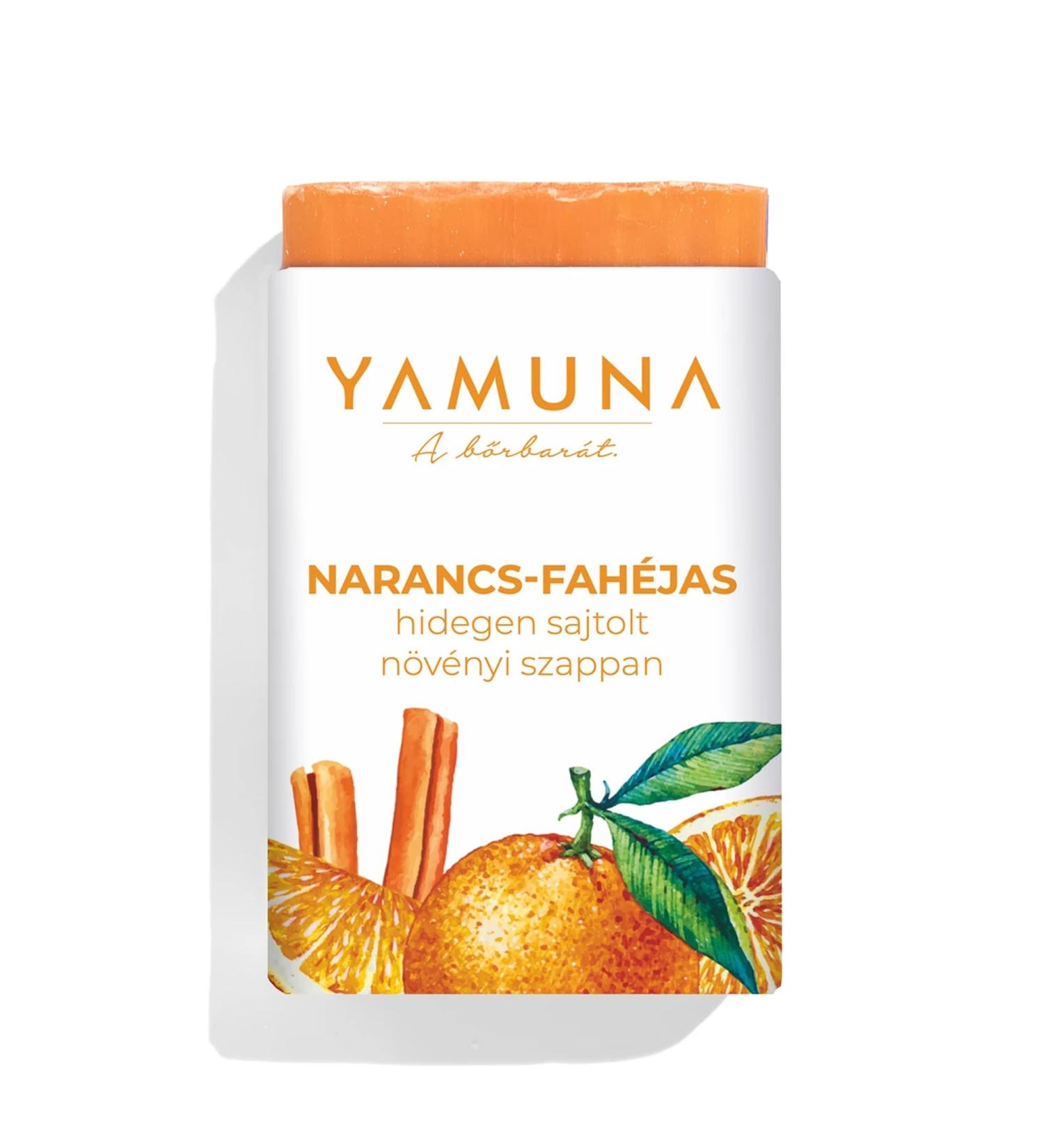  YAMUNA NATURAL BEAUTY Yamuna Orange and Cinnamon Soap Cold-Pressed and Natural Warming Scent Gentle Cleansing and Caring Moisturizing Vegan and Sustainable Perfect for All Skin Types 110g - Buy Online on GoSupps.com
